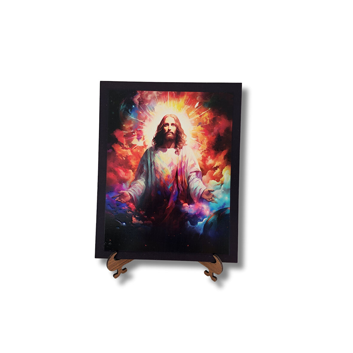 İsa İlahi Işık Ahşap Dekor