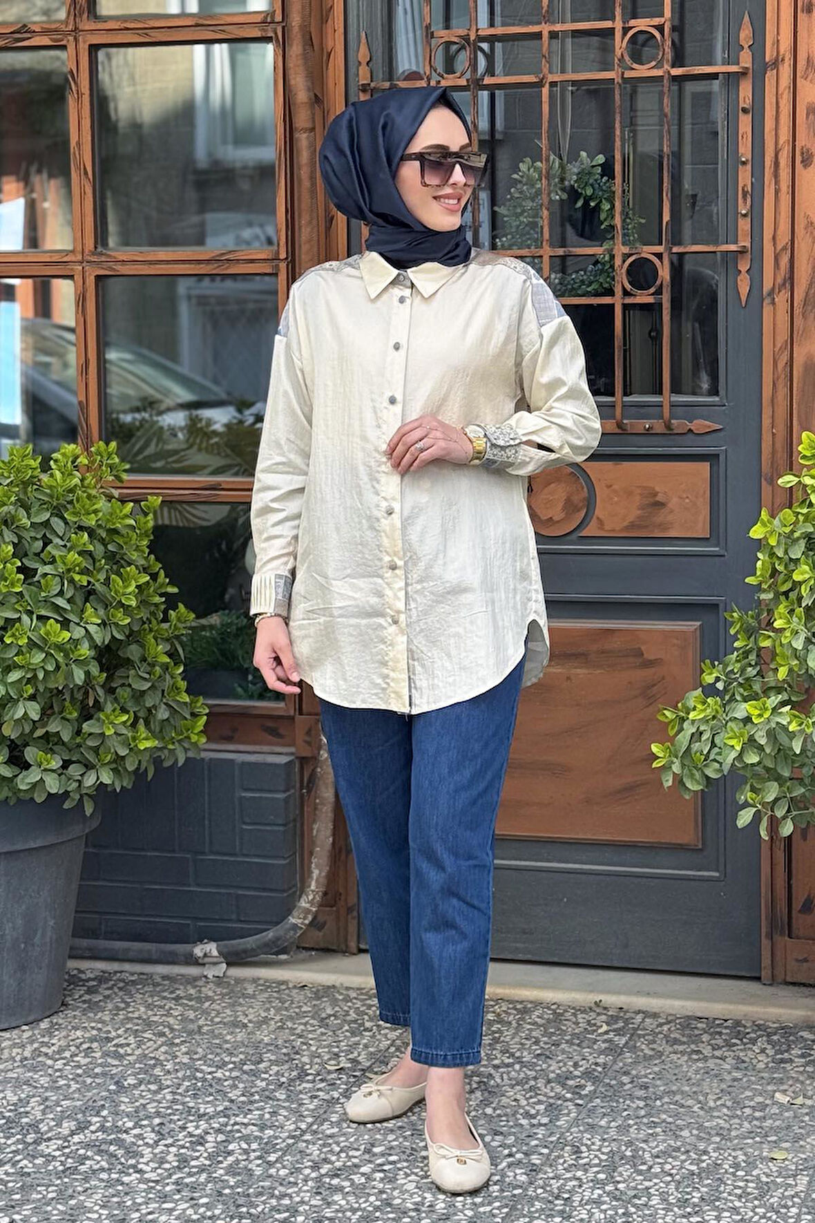 KAYRA Tunik KY-B25-81032 Krem