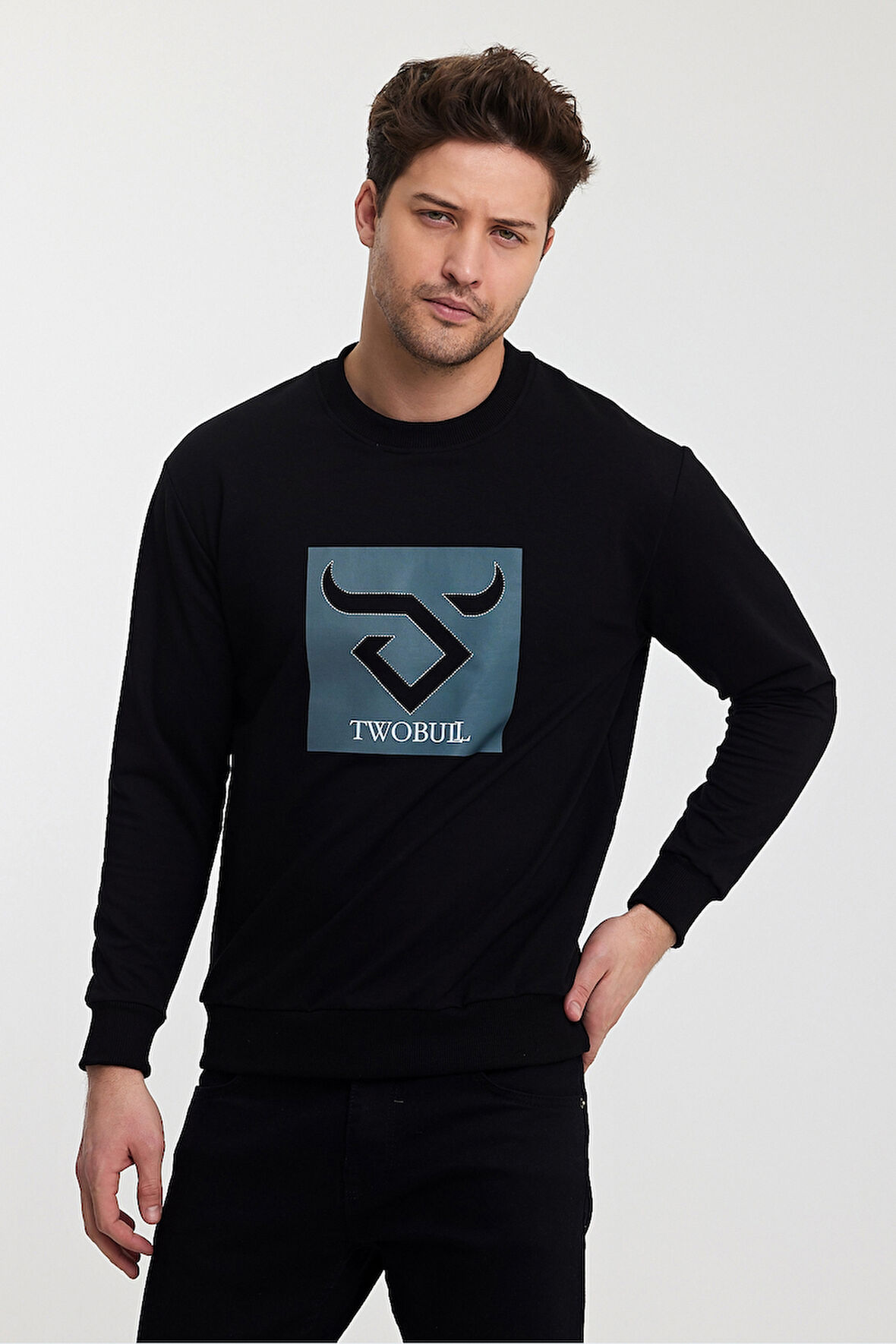 Twobull OSLO Erkek  Siyah Sweatshirt