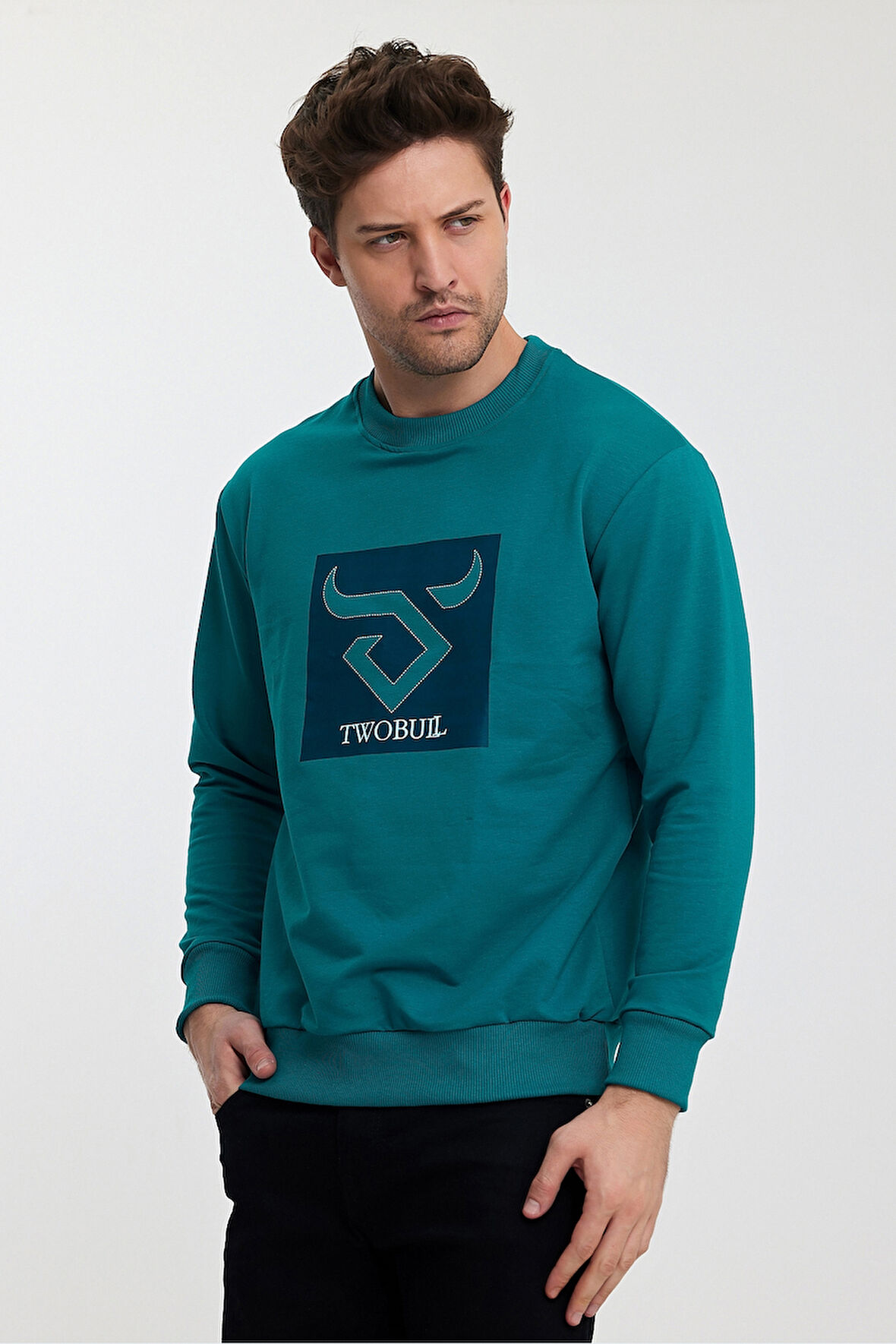 Twobull OSLO Erkek  Petrol Sweatshirt