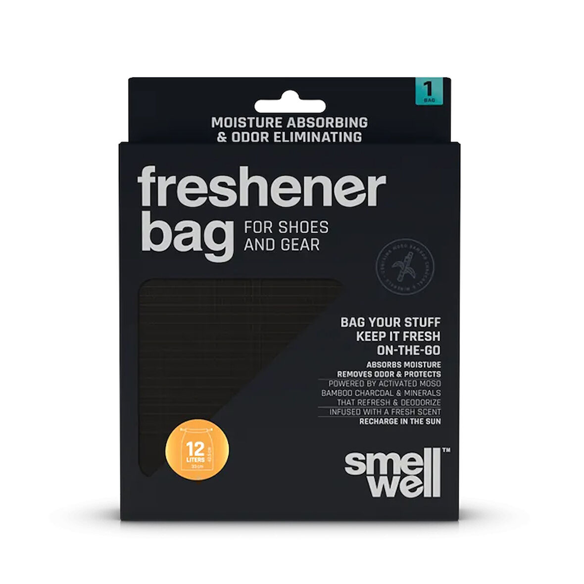 SmellWell Freshener Bag Solid Black