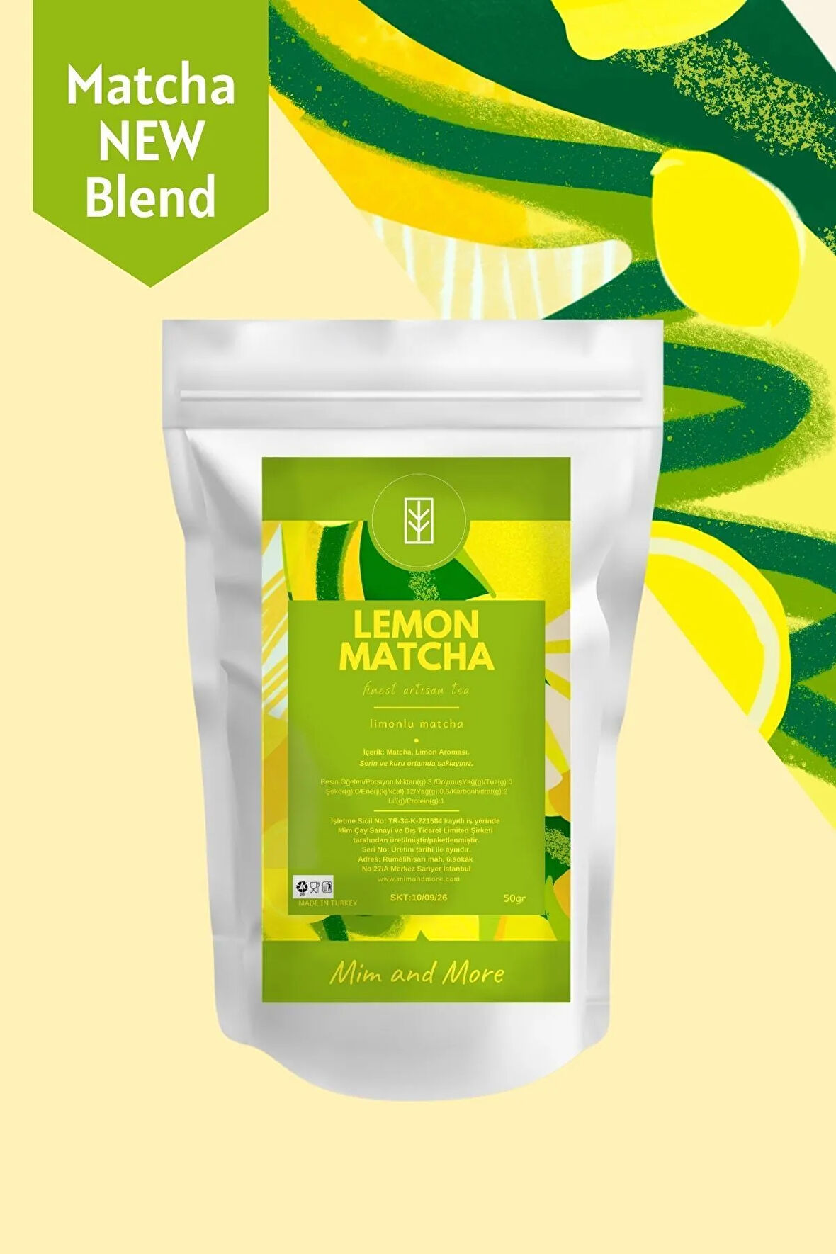 Lemon Matcha - Limonlu Matcha 50 GR