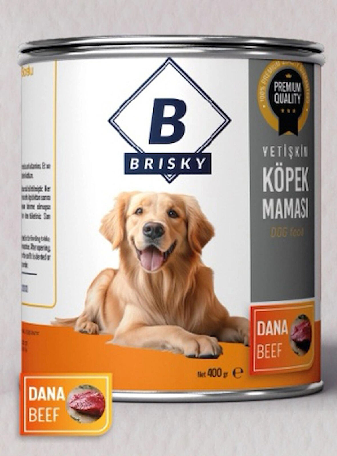 BRISKY YETİŞKİN KONSERVE KÖPEK MAMASI 400GR DANA