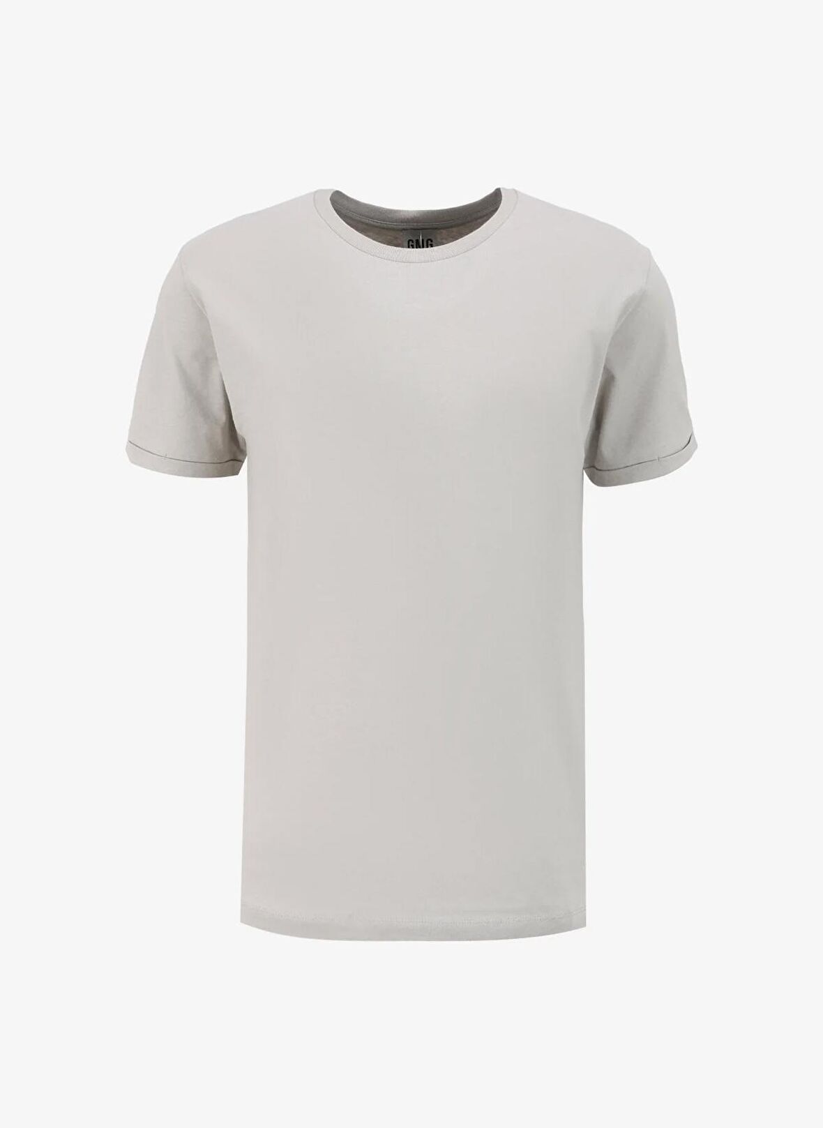 Gmg Fırenze Bisiklet Yaka Gri Erkek T-Shirt GU24MSS03021