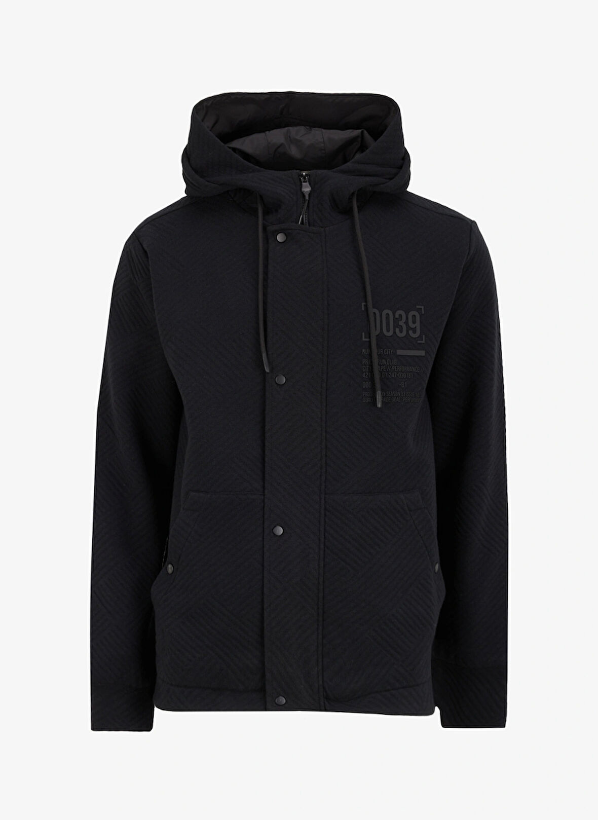 Gmg Fırenze Kapüşon Yaka Siyah Erkek Sweatshırt GU24MFW08031