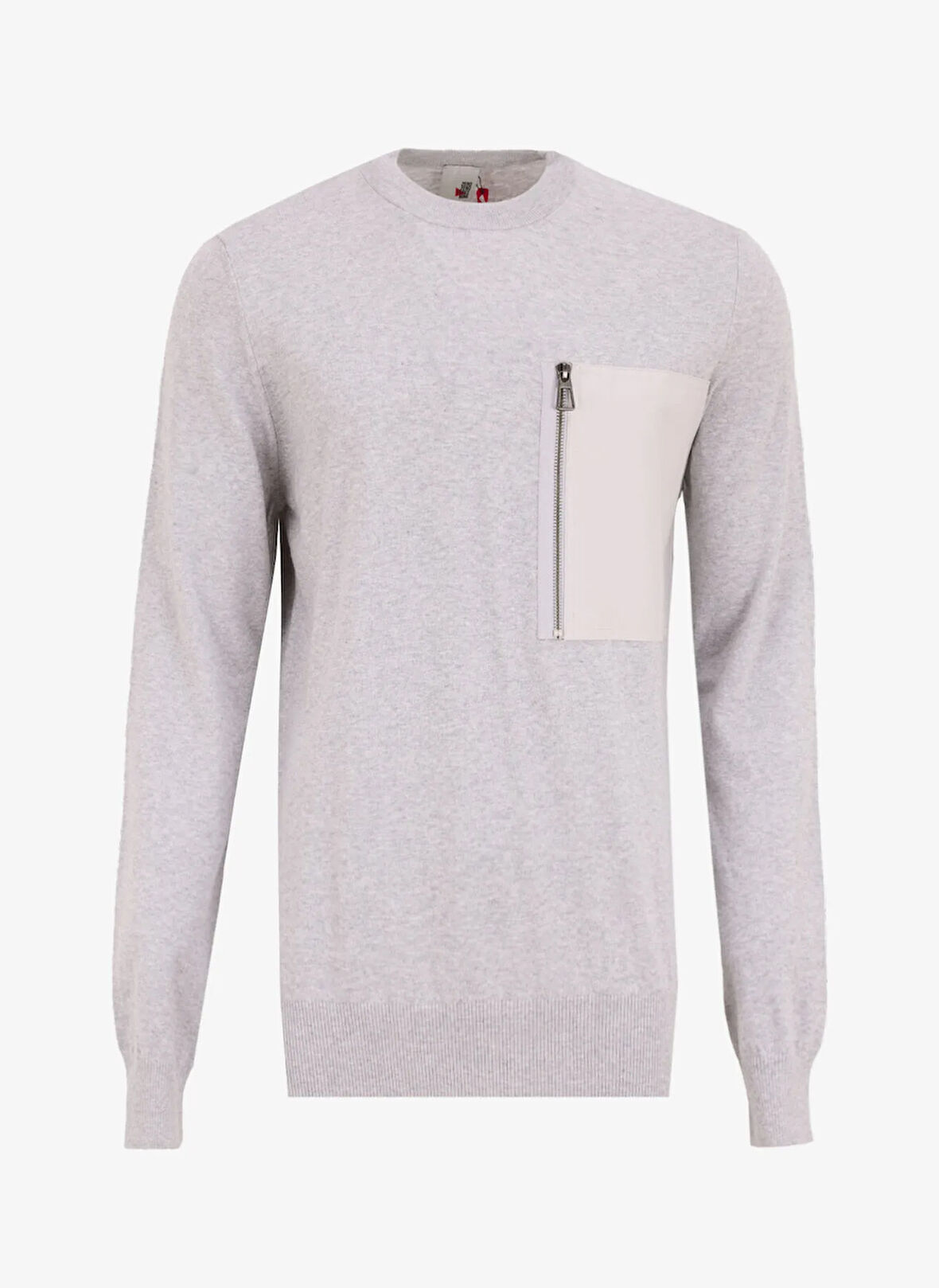 Gmg Fırenze Bisiklet Yaka Slim Fit Gri Melanj Erkek Kazak ZR24MFW04054