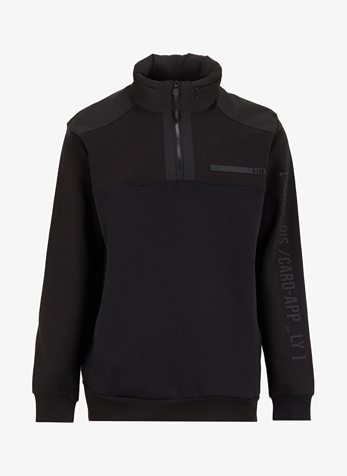 Gmg Fırenze Dik Yaka Siyah Erkek Sweatshırt GU24MFW08022