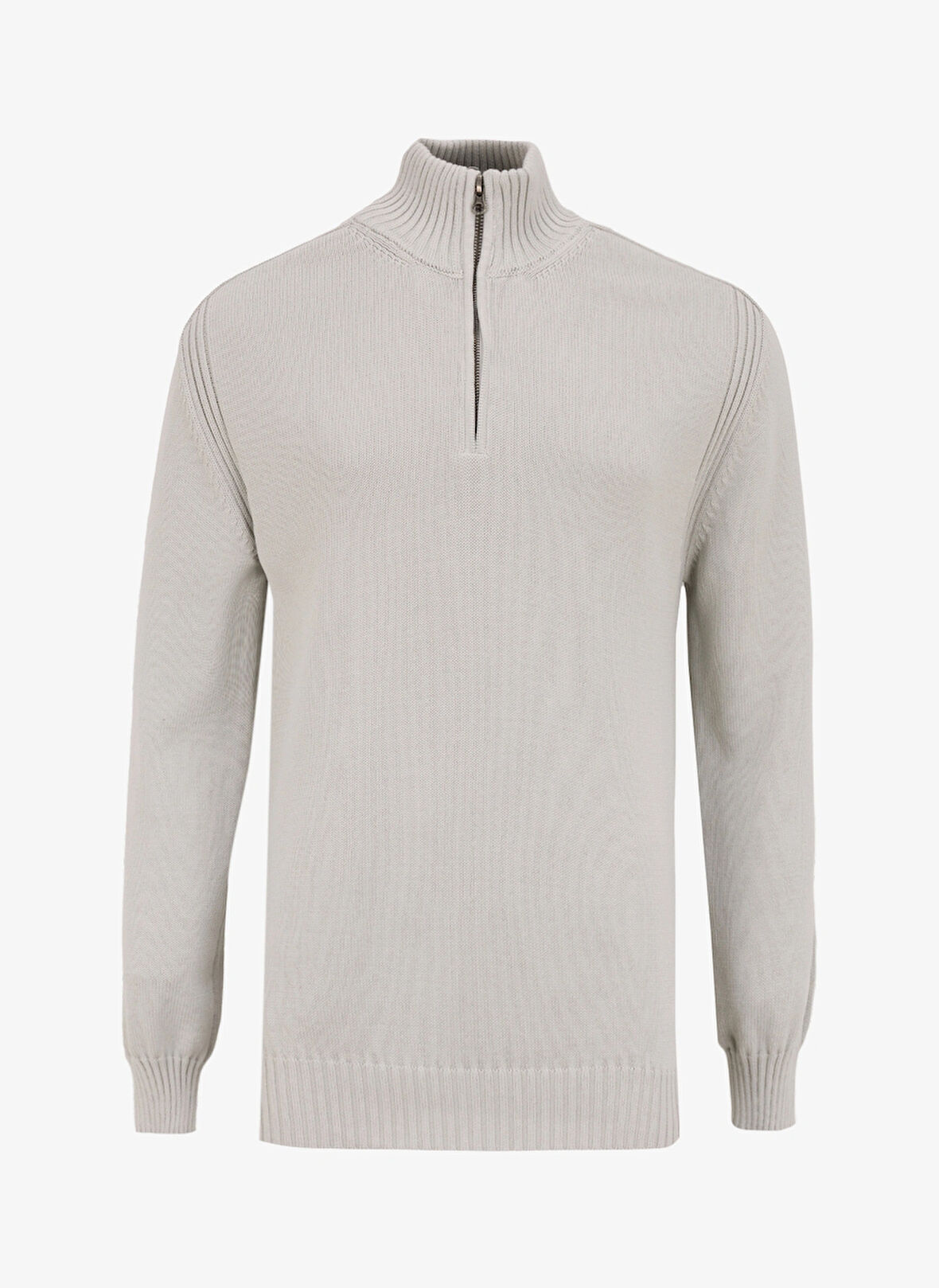 Gmg Fırenze Dik Yaka Regular Fit Gri Erkek Kazak GU24MFW04019