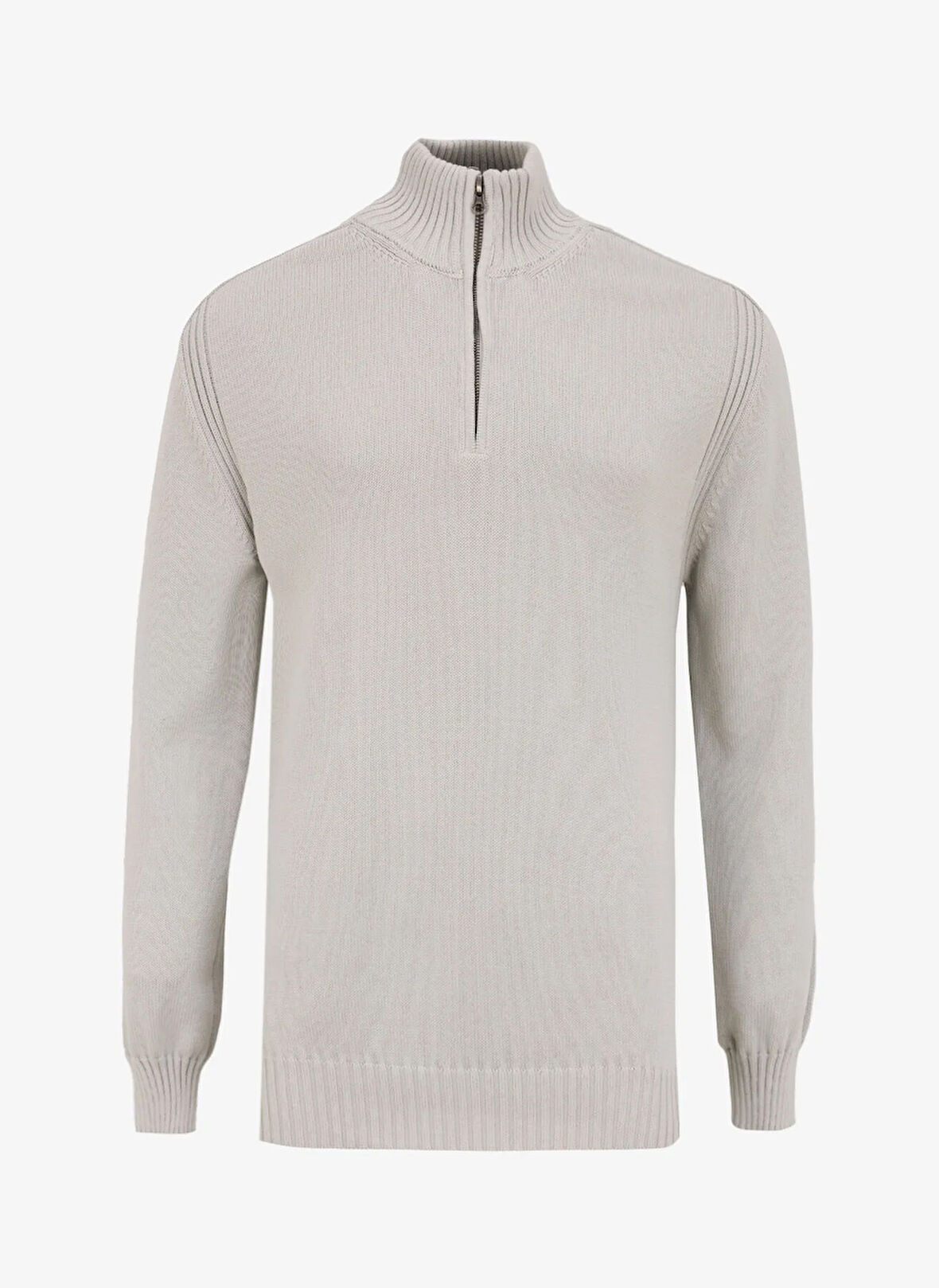 Gmg Fırenze Dik Yaka Regular Fit Gri Erkek Kazak GU24MFW04019