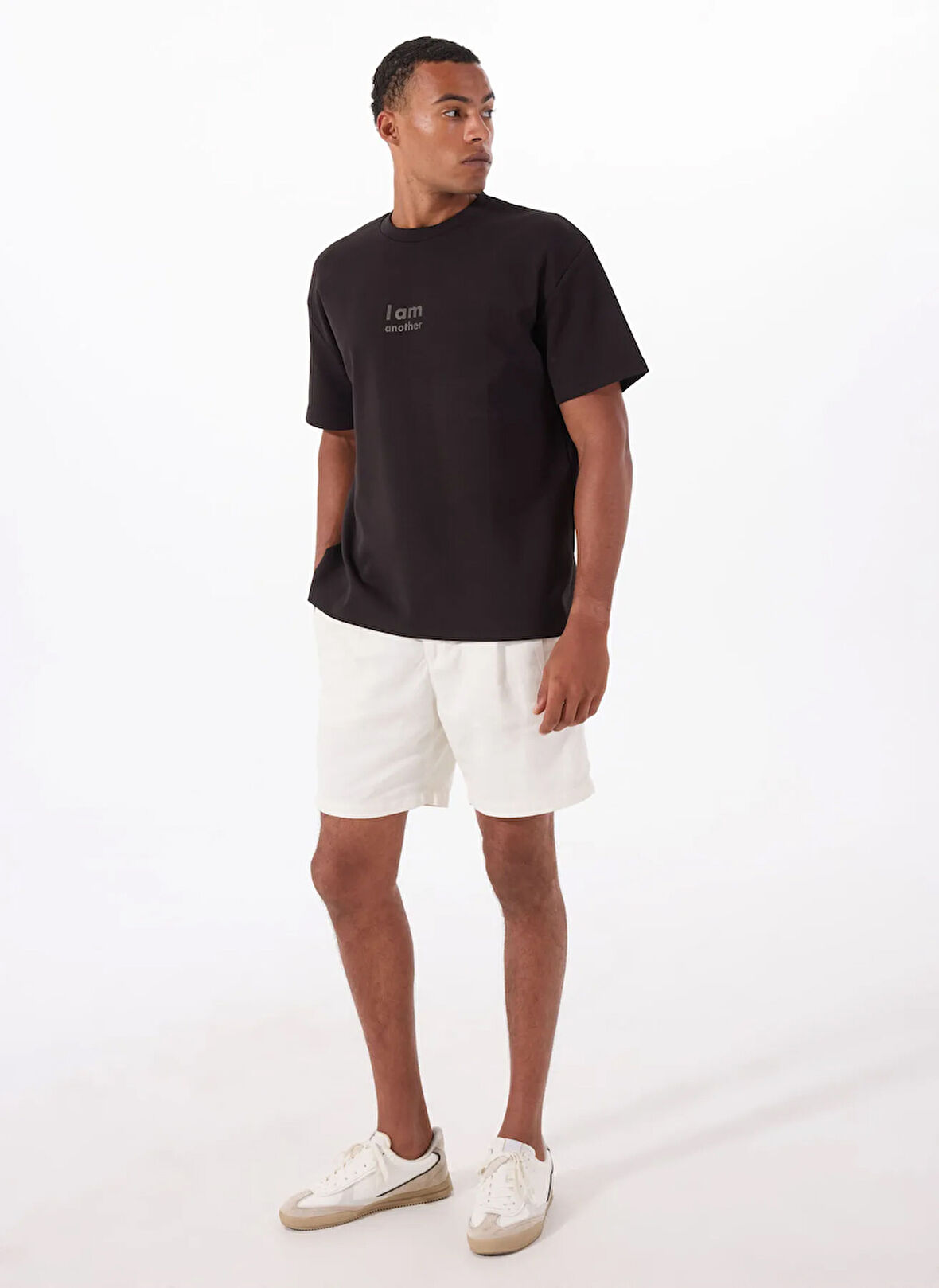 Gmg Fırenze Bisiklet Yaka Siyah Erkek T-Shirt GU25MSS03004