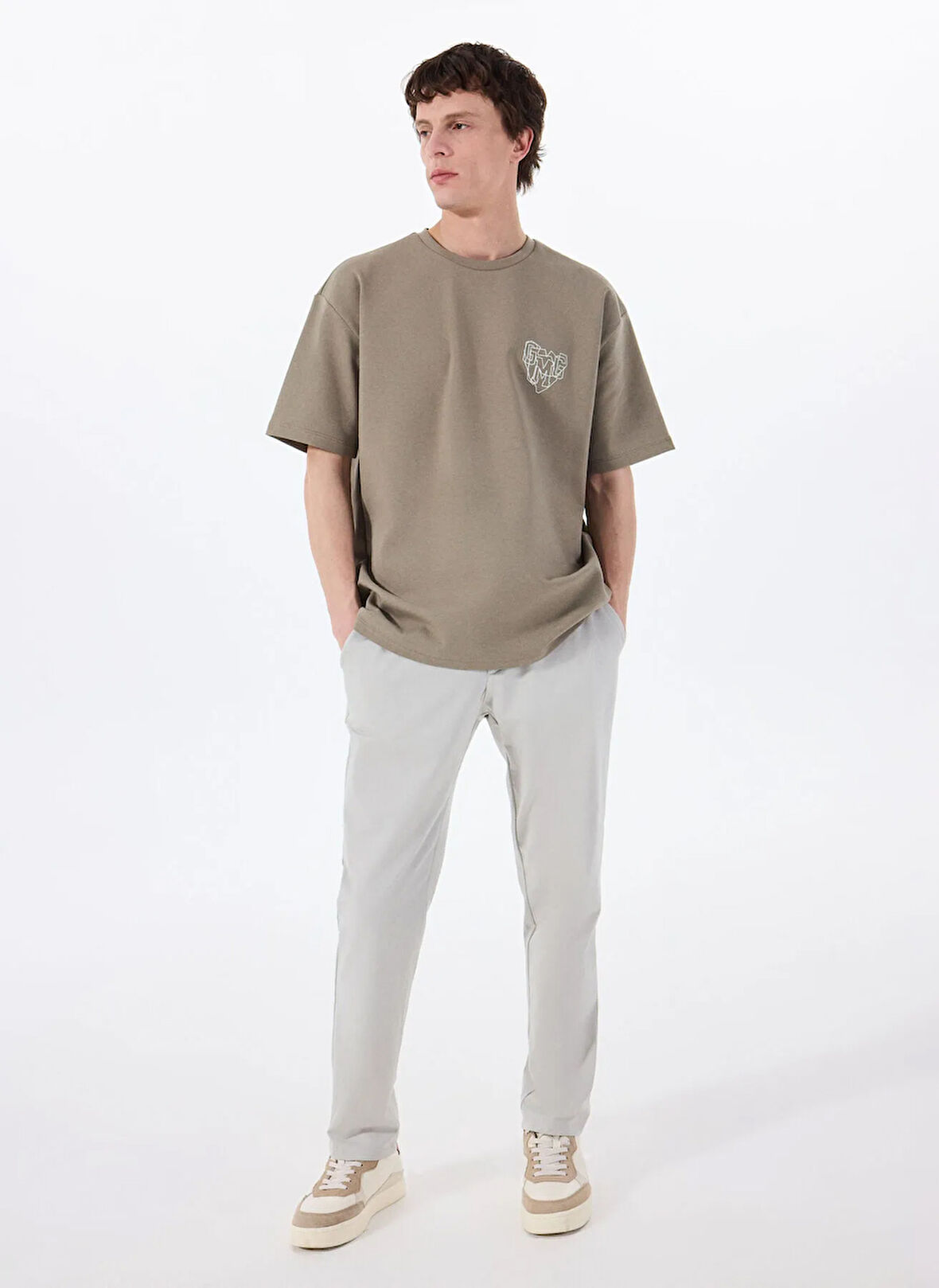 Gmg Fırenze Normal Bel Normal Paça Slim Fit Taş Erkek Pantolon GU25MSS01015