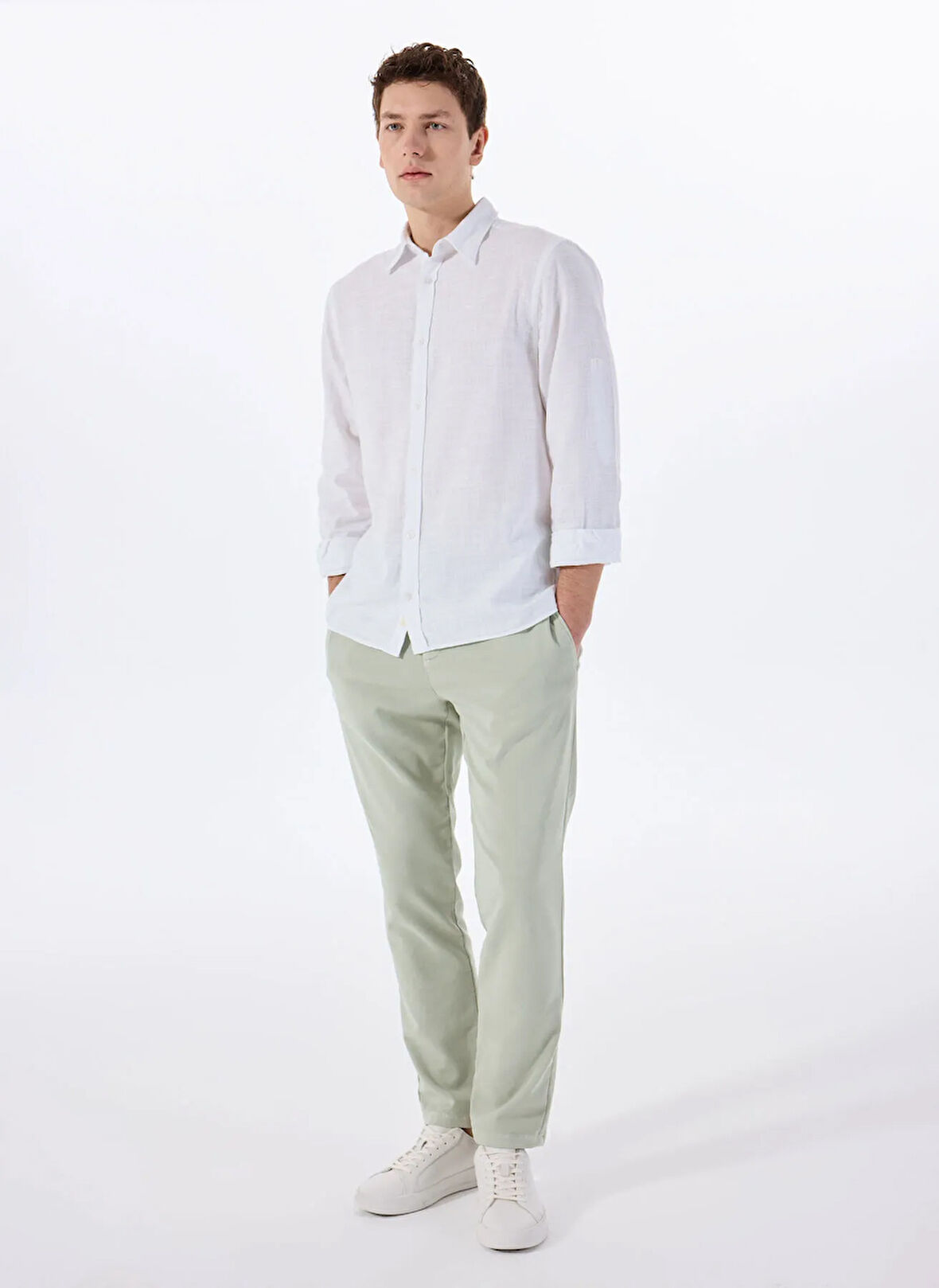 Gmg Fırenze Normal Bel Normal Paça Slim Fit Mint Erkek Pantolon GU25MSS01013