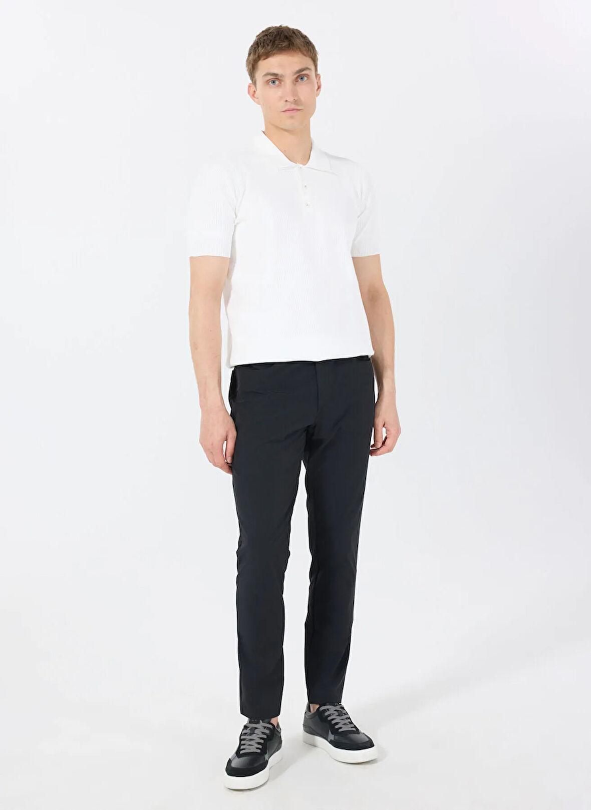 Gmg Fırenze Normal Bel Normal Paça Slim Fit Siyah Erkek Pantolon GU25MSS01210
