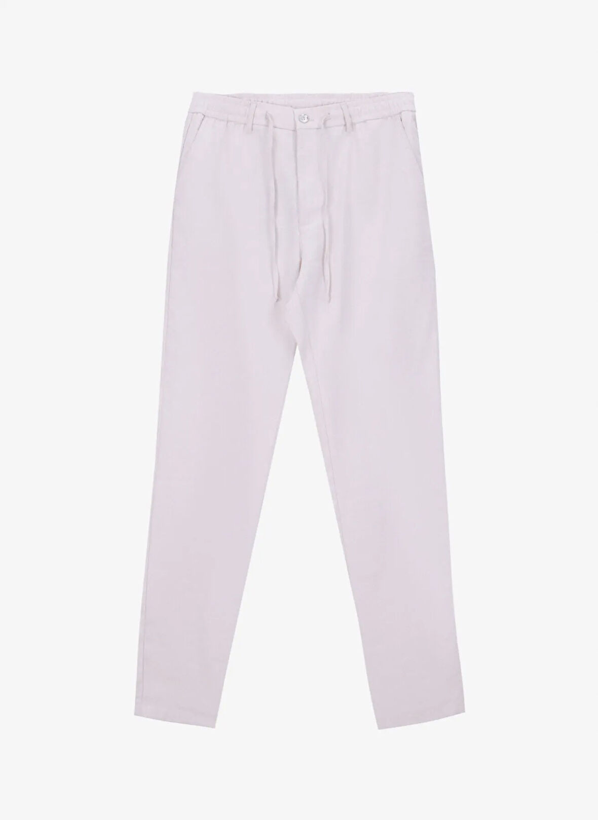 Gmg Fırenze Lastikli Bel Normal Paça Slim Fit Açık Gri Erkek Pantolon GU25MSS01022