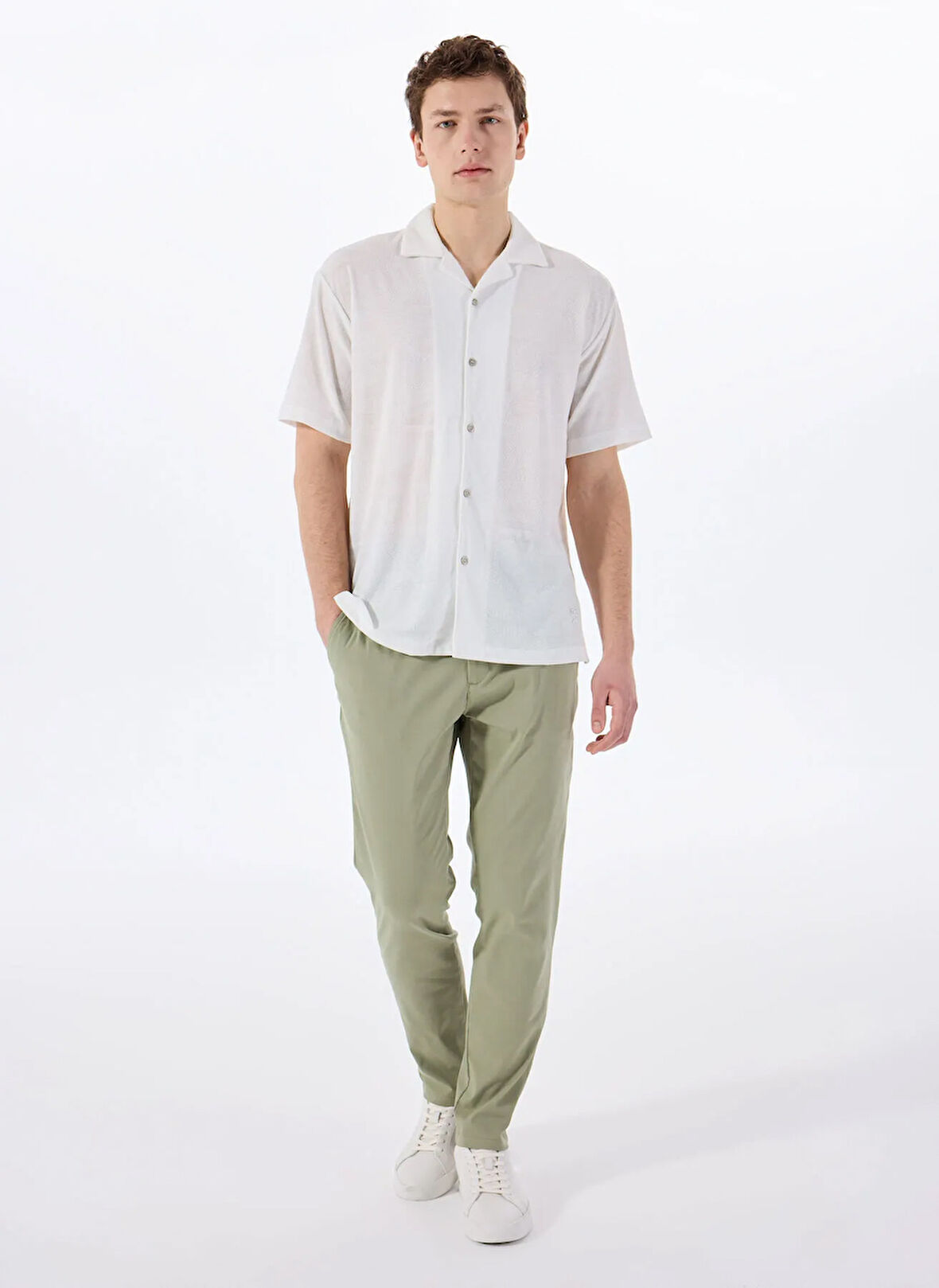 Gmg Fırenze Normal Bel Normal Paça Jogger Haki Erkek Pantolon GU25MSS01010