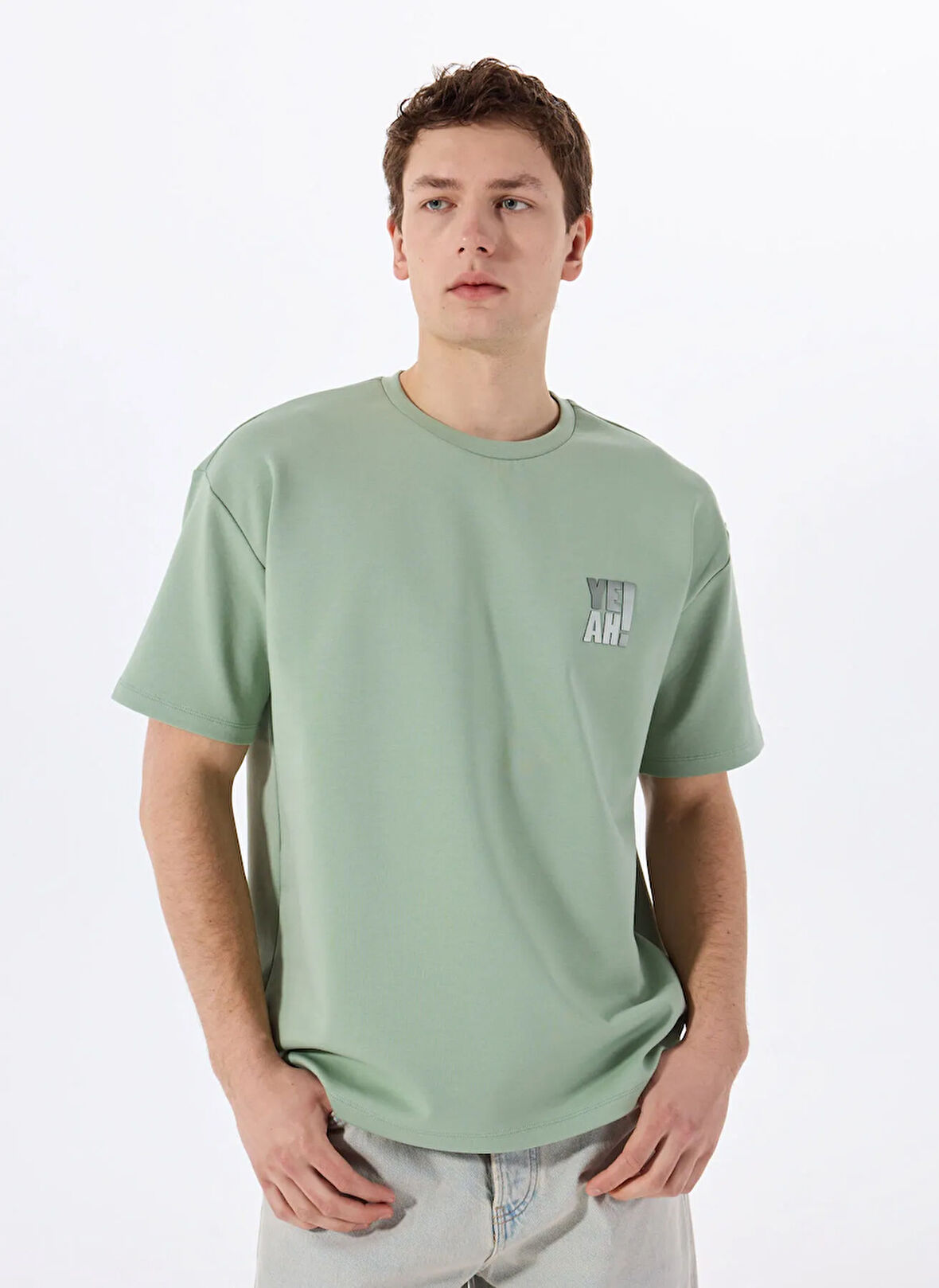 Gmg Fırenze Bisiklet Yaka Mint Erkek T-Shirt GU25MSS03017