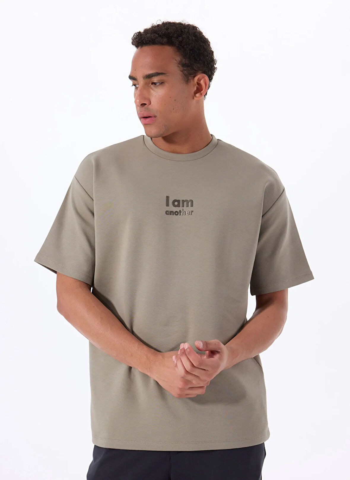 Gmg Fırenze Bisiklet Yaka Haki Erkek T-Shirt GU25MSS03028