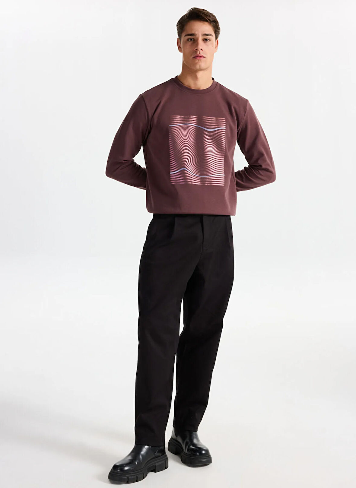 Gmg Fırenze Normal Bel Normal Paça Baggy Siyah Erkek Pantolon GU25MFW01017