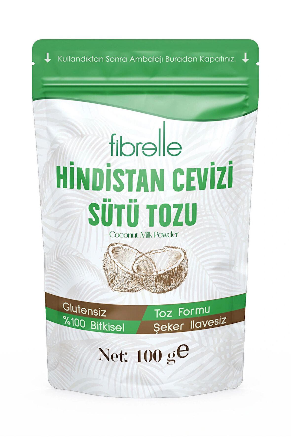 Fibrelle Hindistan Cevizi Sütü Tozu 100gr