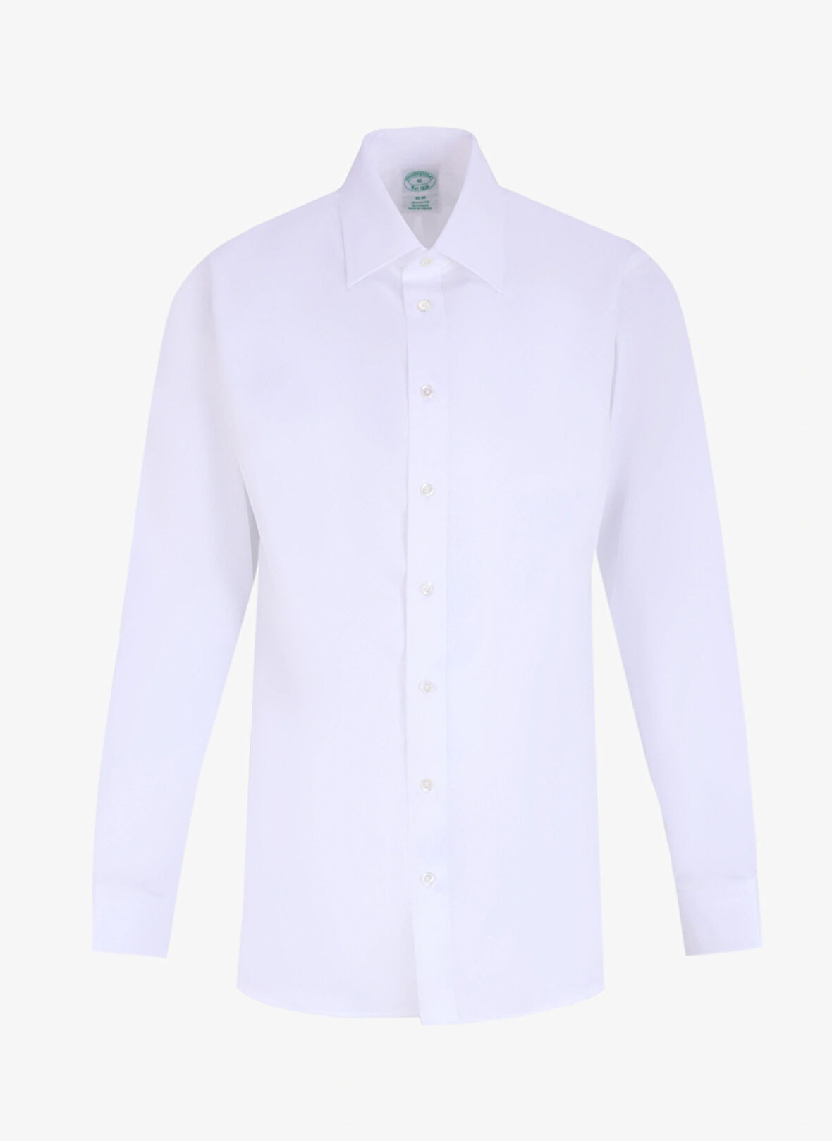 Brooks Brothers Slim Fit İtalyan Yaka Beyaz Erkek Gömlek BBFW24MSH003