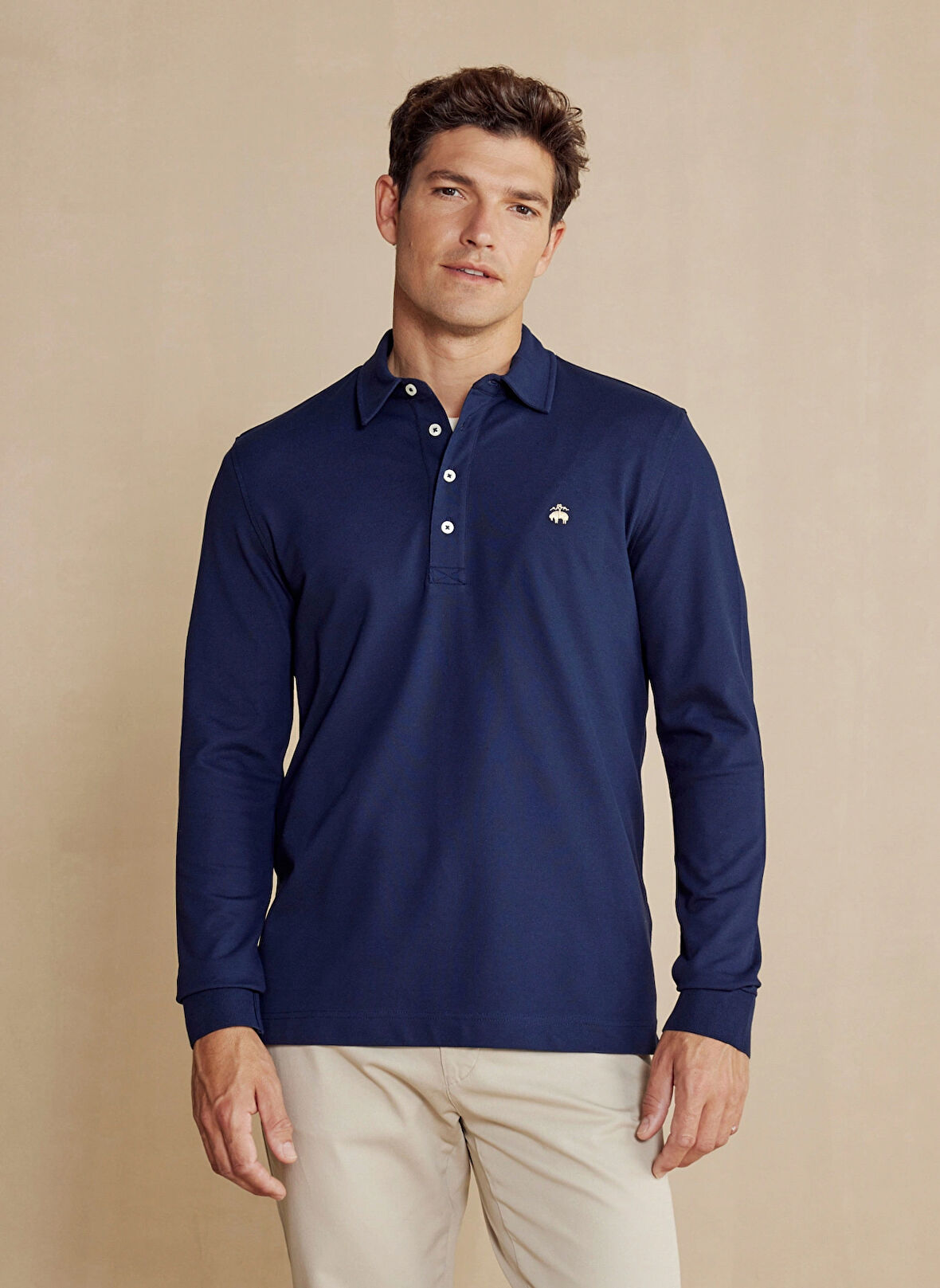 Brooks Brothers Lacivert Erkek Polo T-Shirt BBFW24MTS001