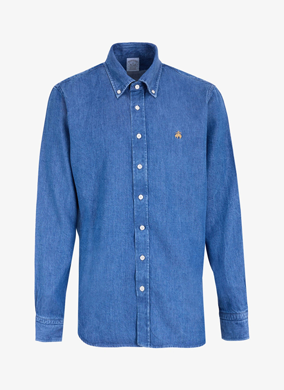Brooks Brothers Regular Fit Düğmeli Yaka Lacivert Erkek Gömlek BBFW24MDS001