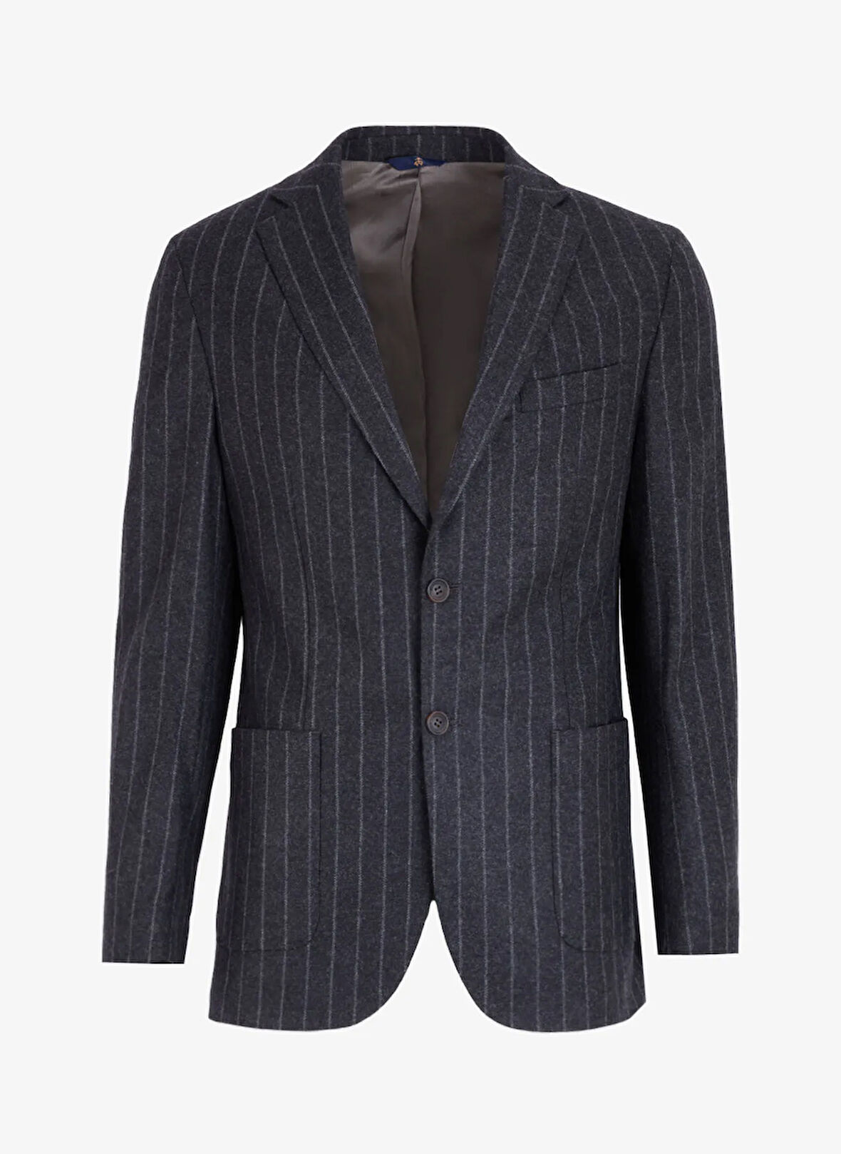 Slim Fit Çizgili Antrasit Erkek Takım Elbise BBFW24MSU009