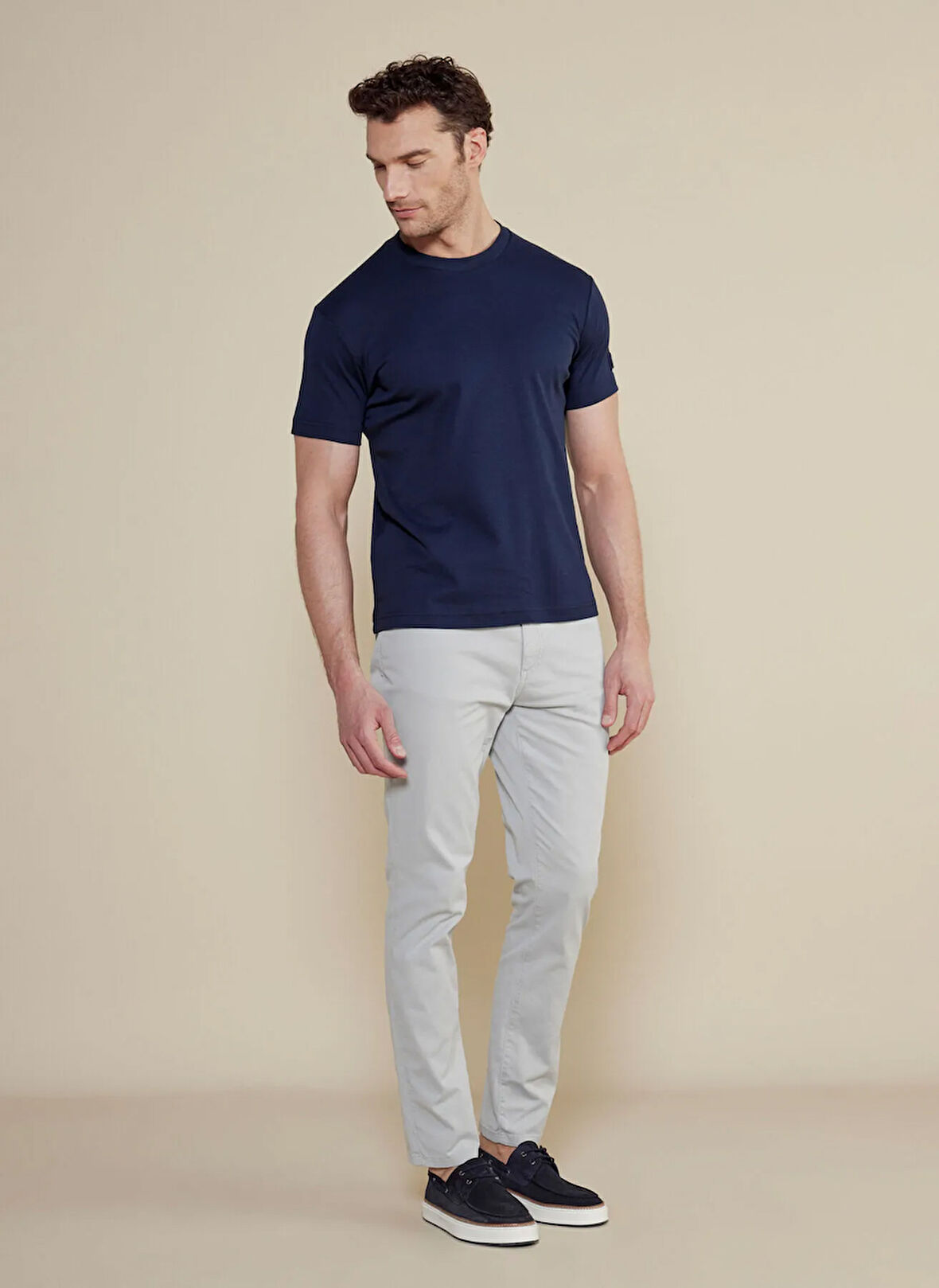 Brooks Brothers Normal Bel Düz Paça Standart Gri Erkek Pantolon BBSS25MPT005