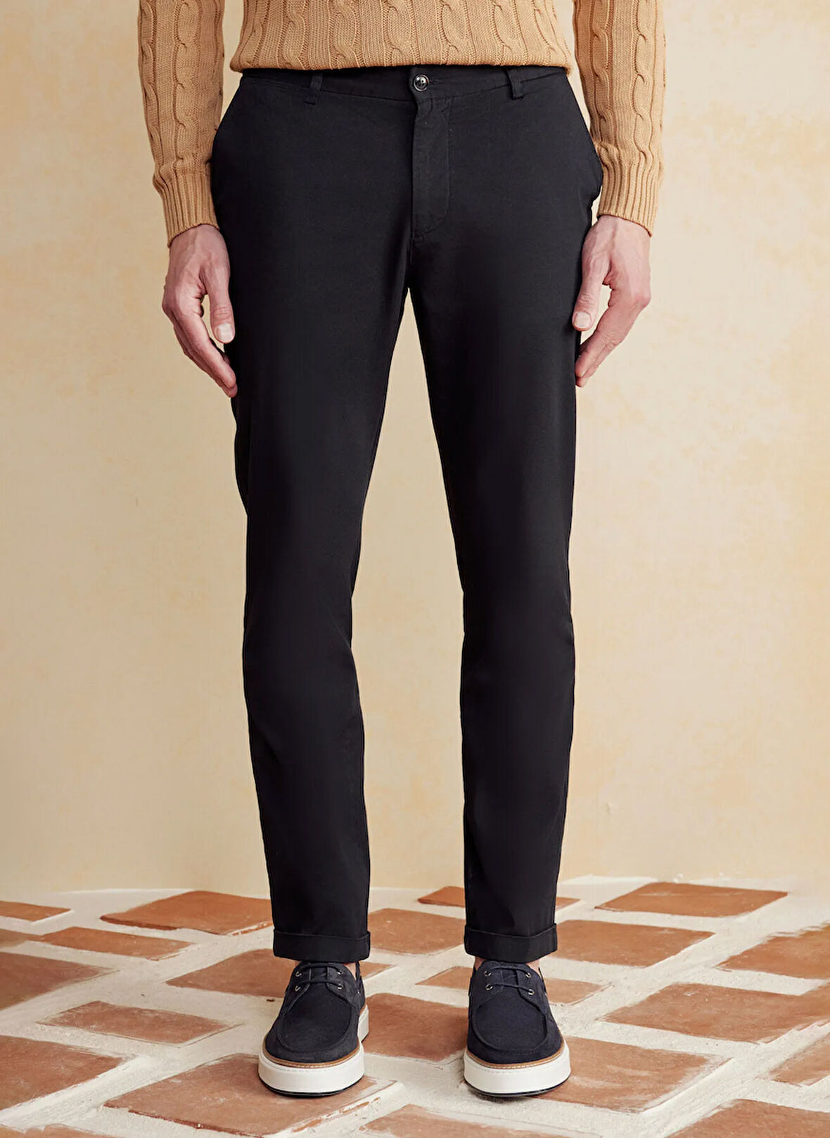 Brooks Brothers Normal Bel Düz Paça Standart Lacivert Erkek Pantolon BBSS25MPT009