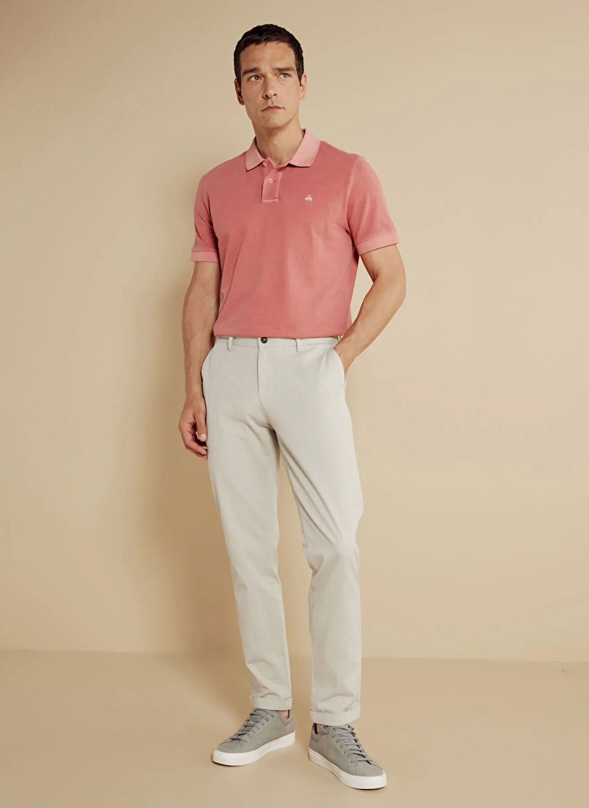 Brooks Brothers Normal Bel Düz Paça Standart Taş Erkek Pantolon BBSS25MPT009