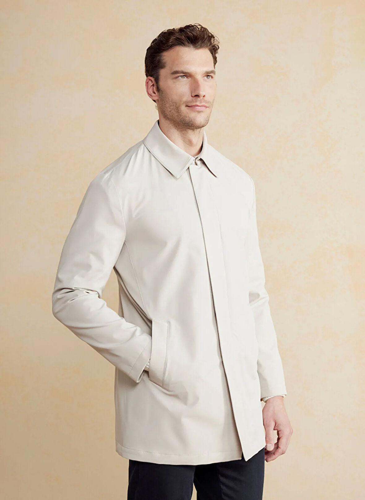 Brooks Brothers Taş Erkek Pardösü BBSS25MTC001