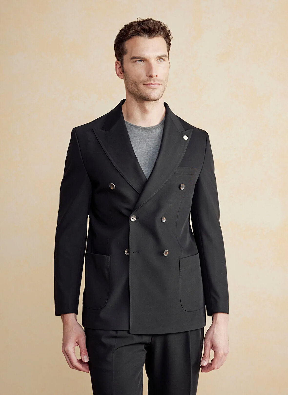 Brooks Brothers Slim Fit Siyah Erkek Ceket BBSS25MBL018