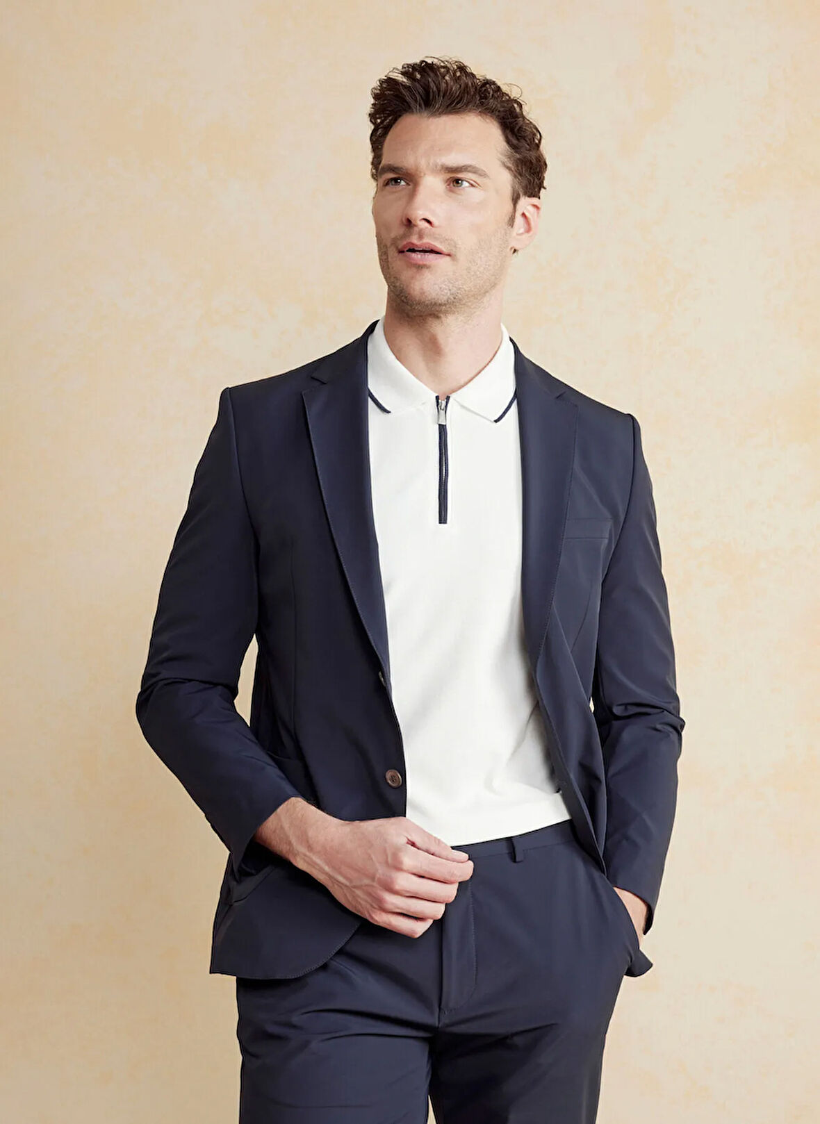 Brooks Brothers Slim Fit Lacivert Erkek Ceket BBSS25MBL013