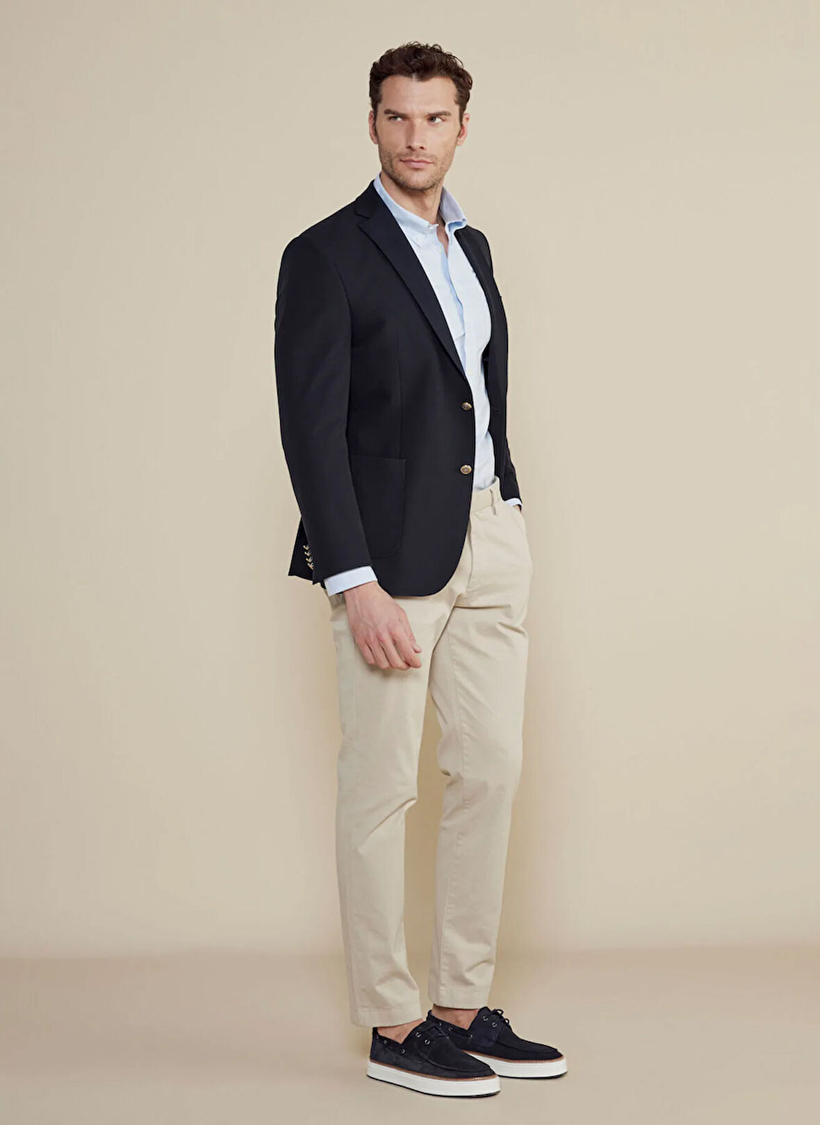 Brooks Brothers Slim Fit Lacivert Erkek Ceket BBSS25MBL019