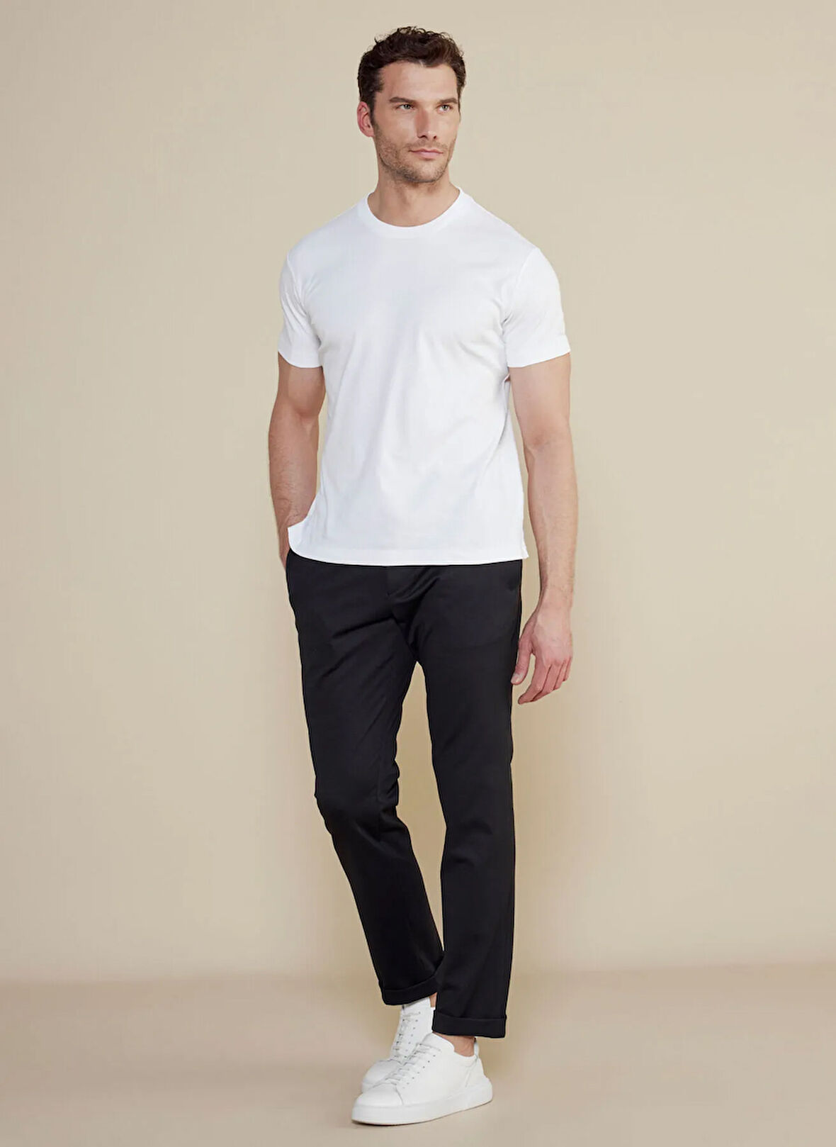 Brooks Brothers Normal Bel Düz Paça Standart Siyah Erkek Pantolon BBSS25MPT002