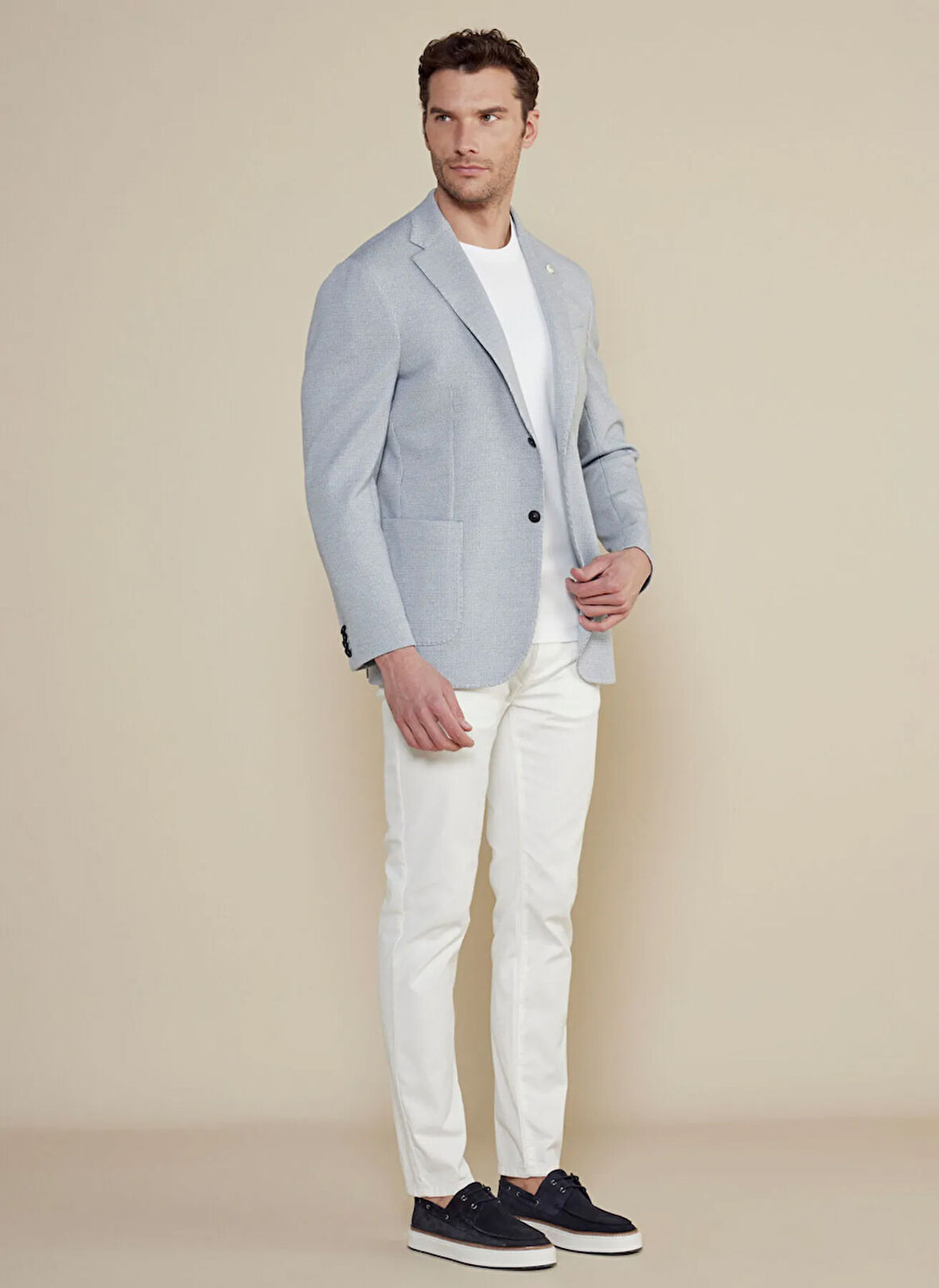 Brooks Brothers Regular Fit Mavi Erkek Ceket BBSS25MBL003