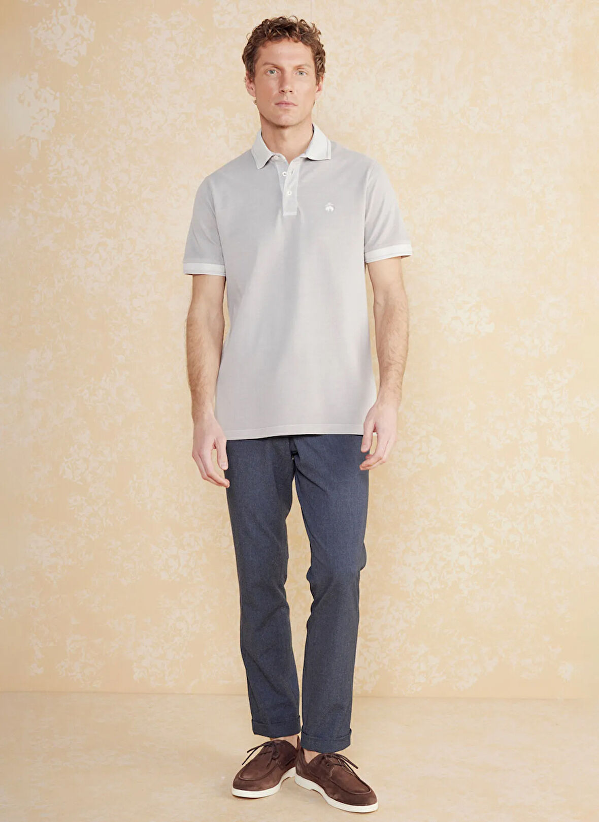 Brooks Brothers Normal Bel Düz Paça Standart Lacivert Erkek Pantolon BBSS25MPT003