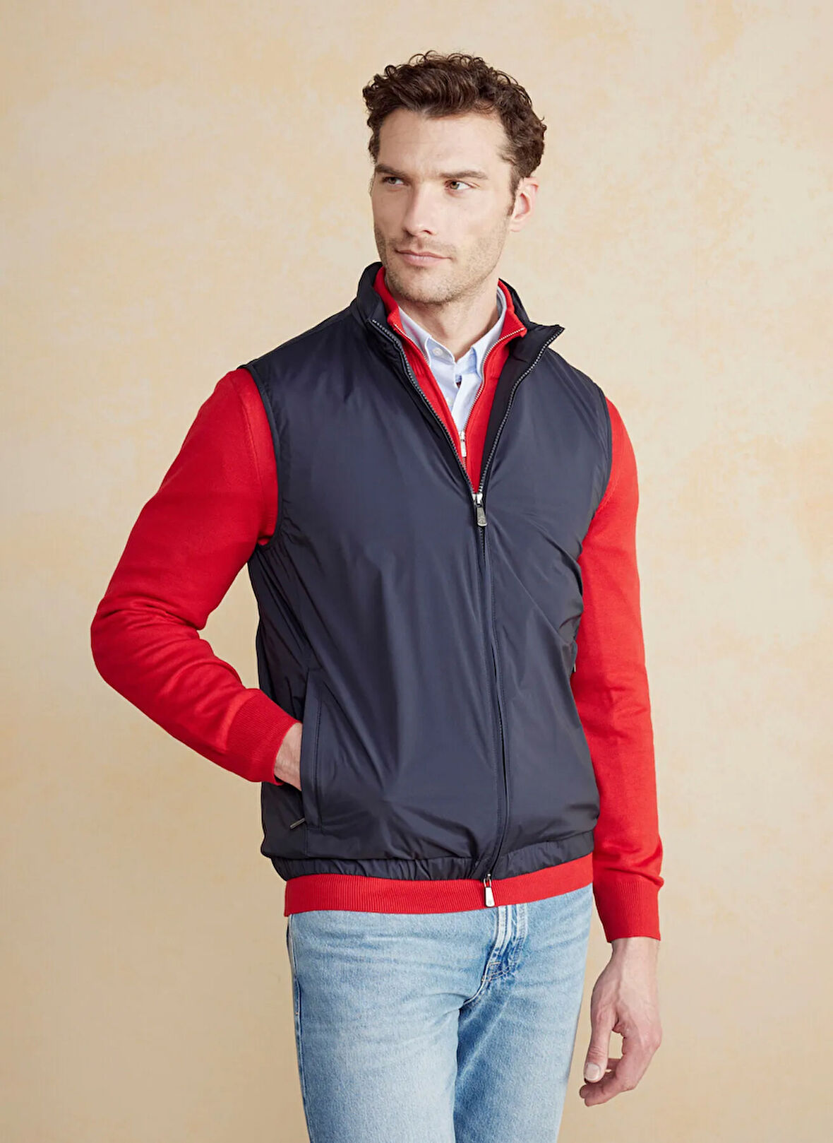 Brooks Brothers Lacivert Erkek Yelek BBSS25MVS001