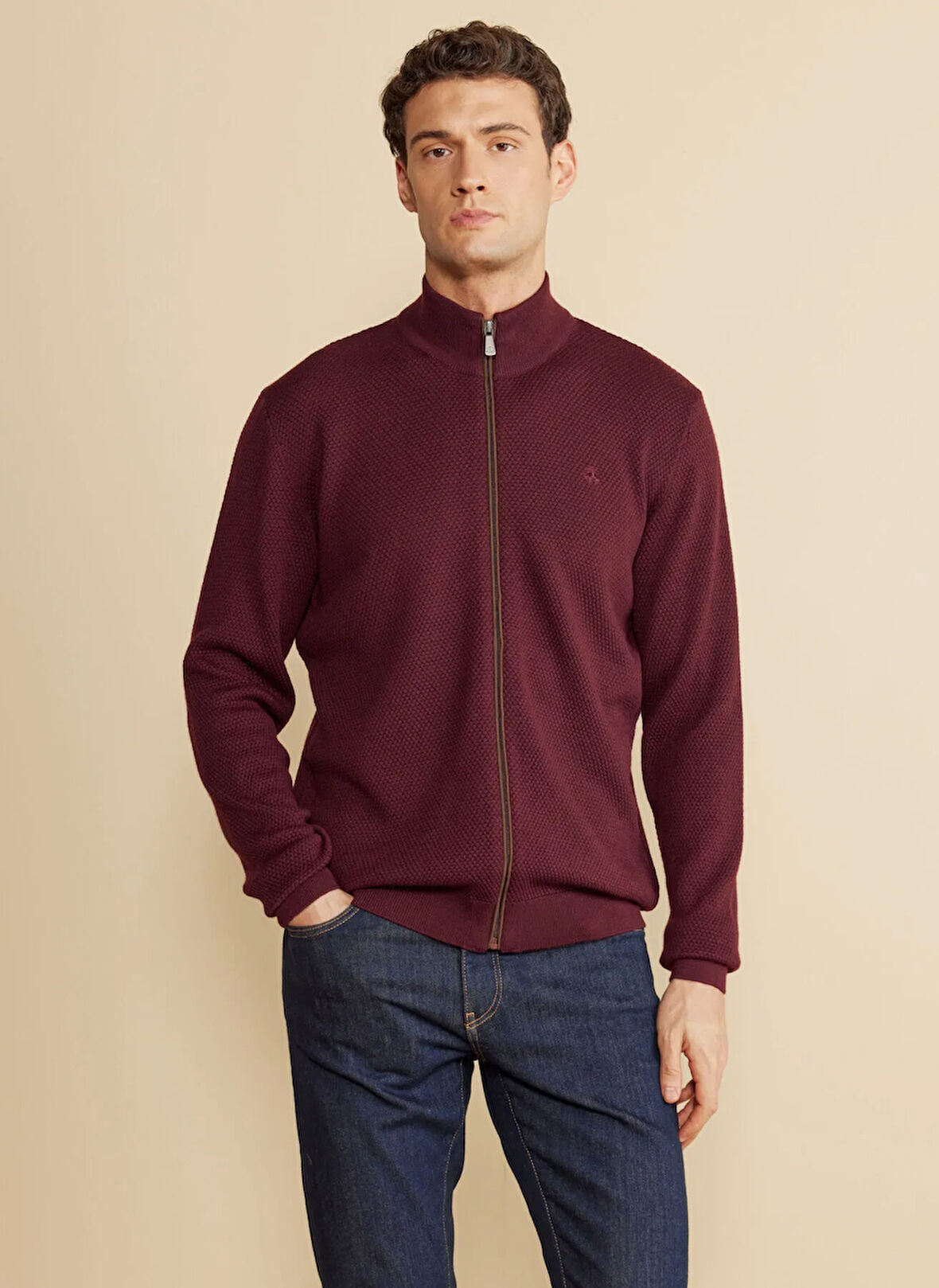 Brooks Brothers Bordo Erkek Hırka BBFW25MKS007