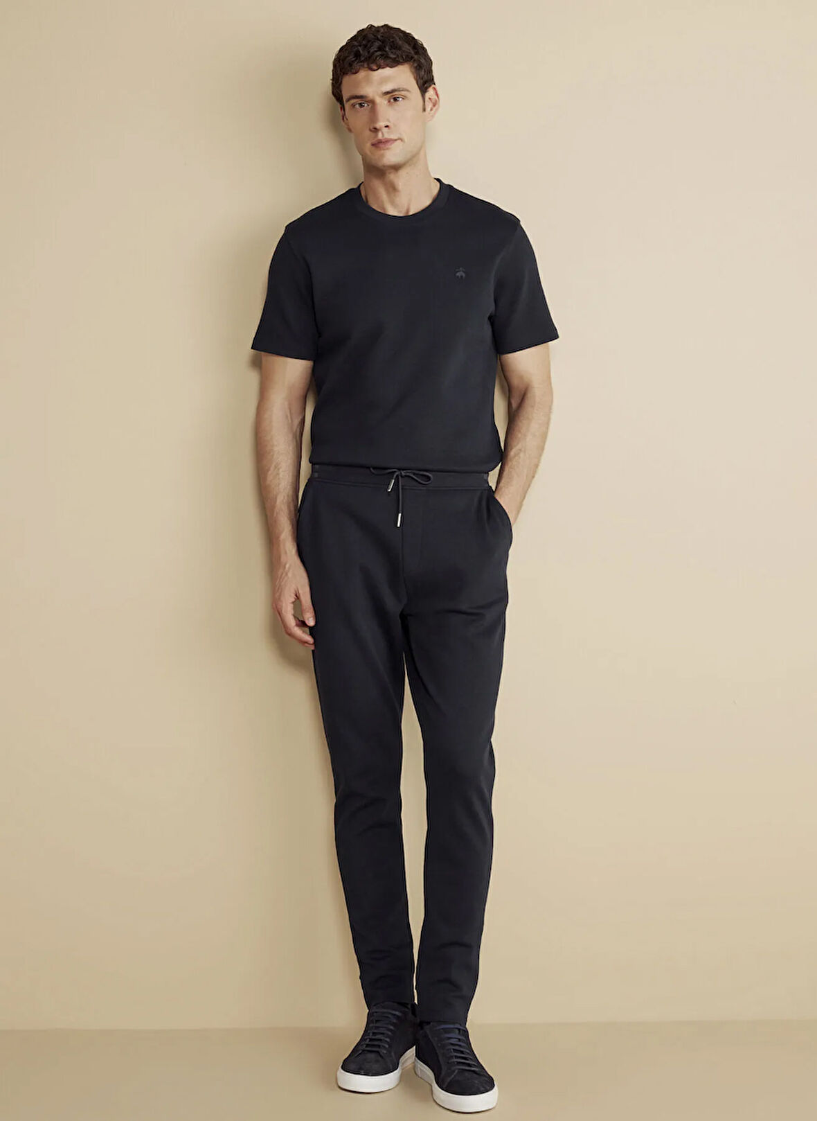 Brooks Brothers Lastikli Bel Standart Lacivert Erkek Eşofman Altı BBFW25MSP001