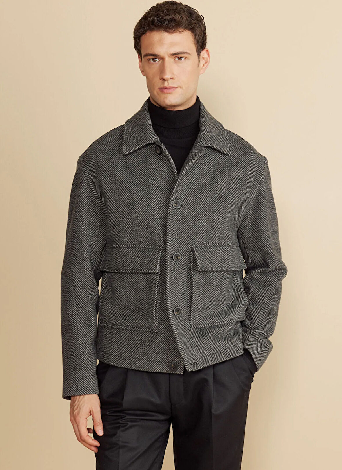 Brooks Brothers Antrasit Erkek Kaban BBFW25MCA003