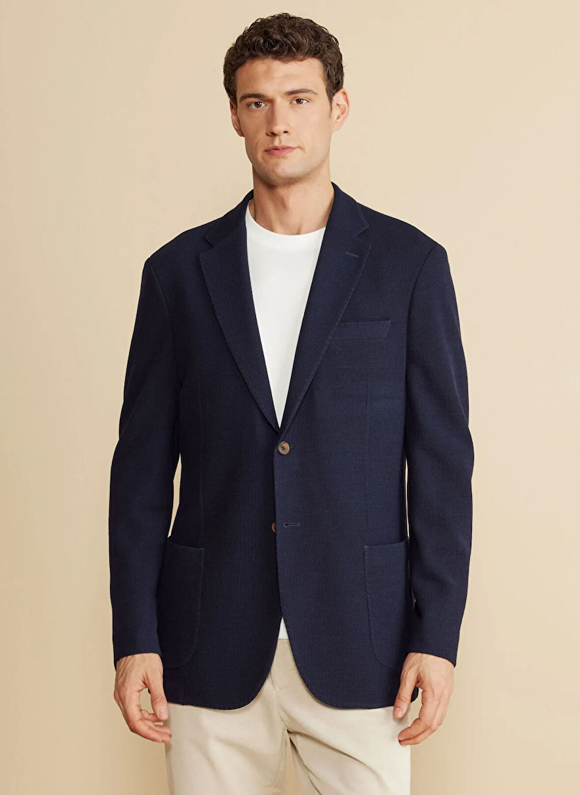 Brooks Brothers Regular Fit Lacivert Erkek Ceket BBFW25MBL007