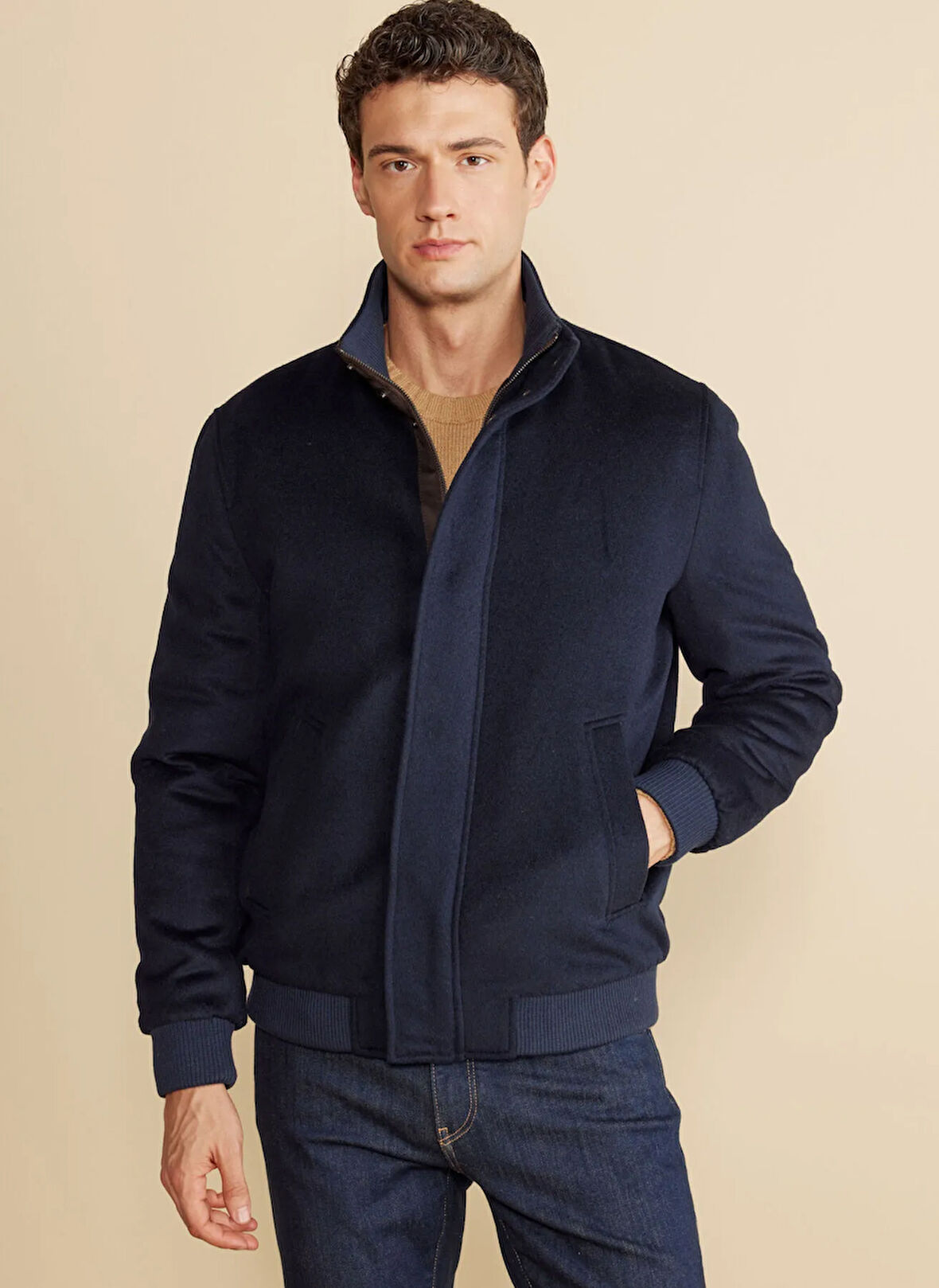 Brooks Brothers Lacivert Erkek Mont BBFW25MJC013