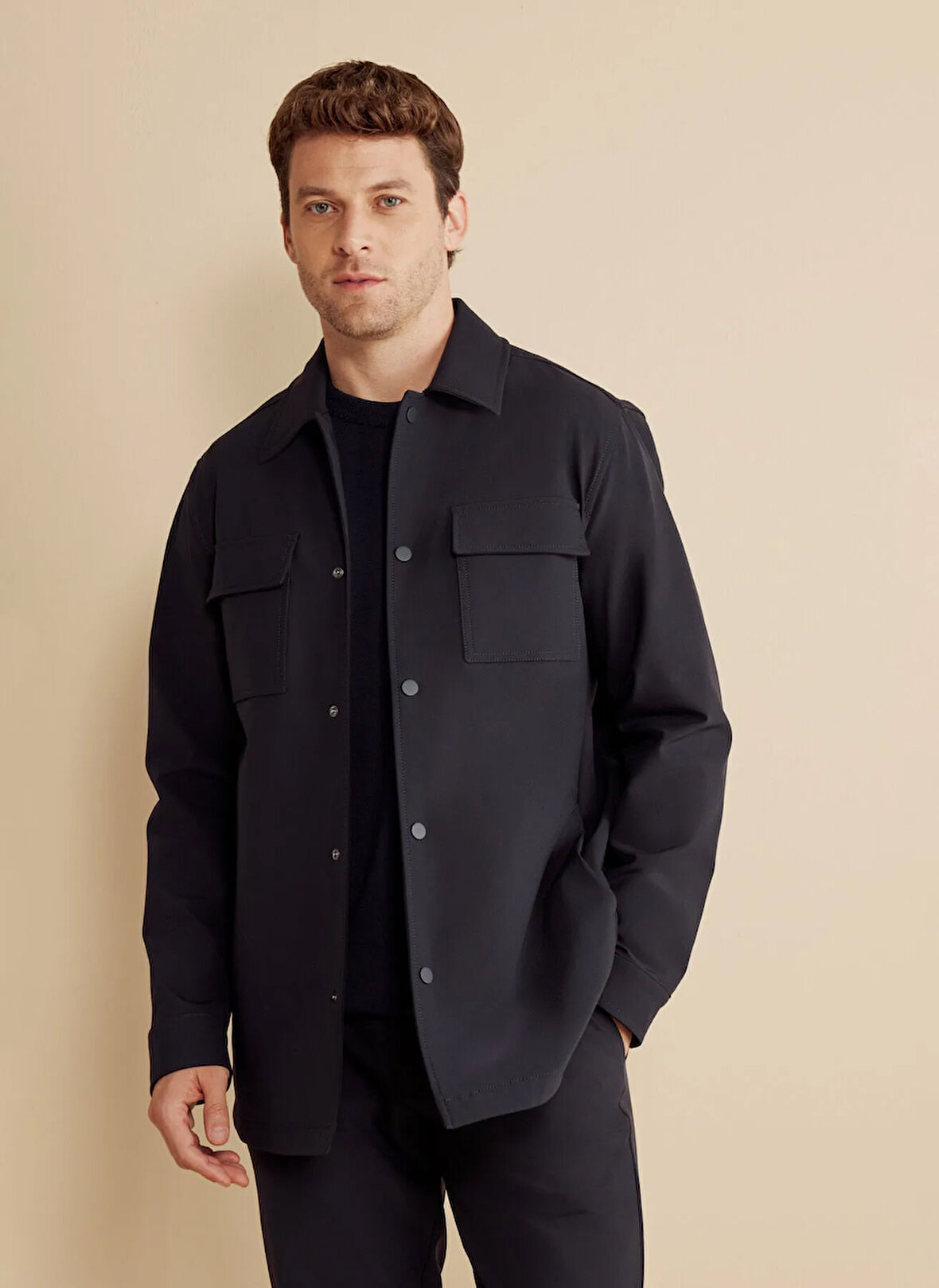 Brooks Brothers Regular Fit Lacivert Erkek Ceket BBFW25MBL025