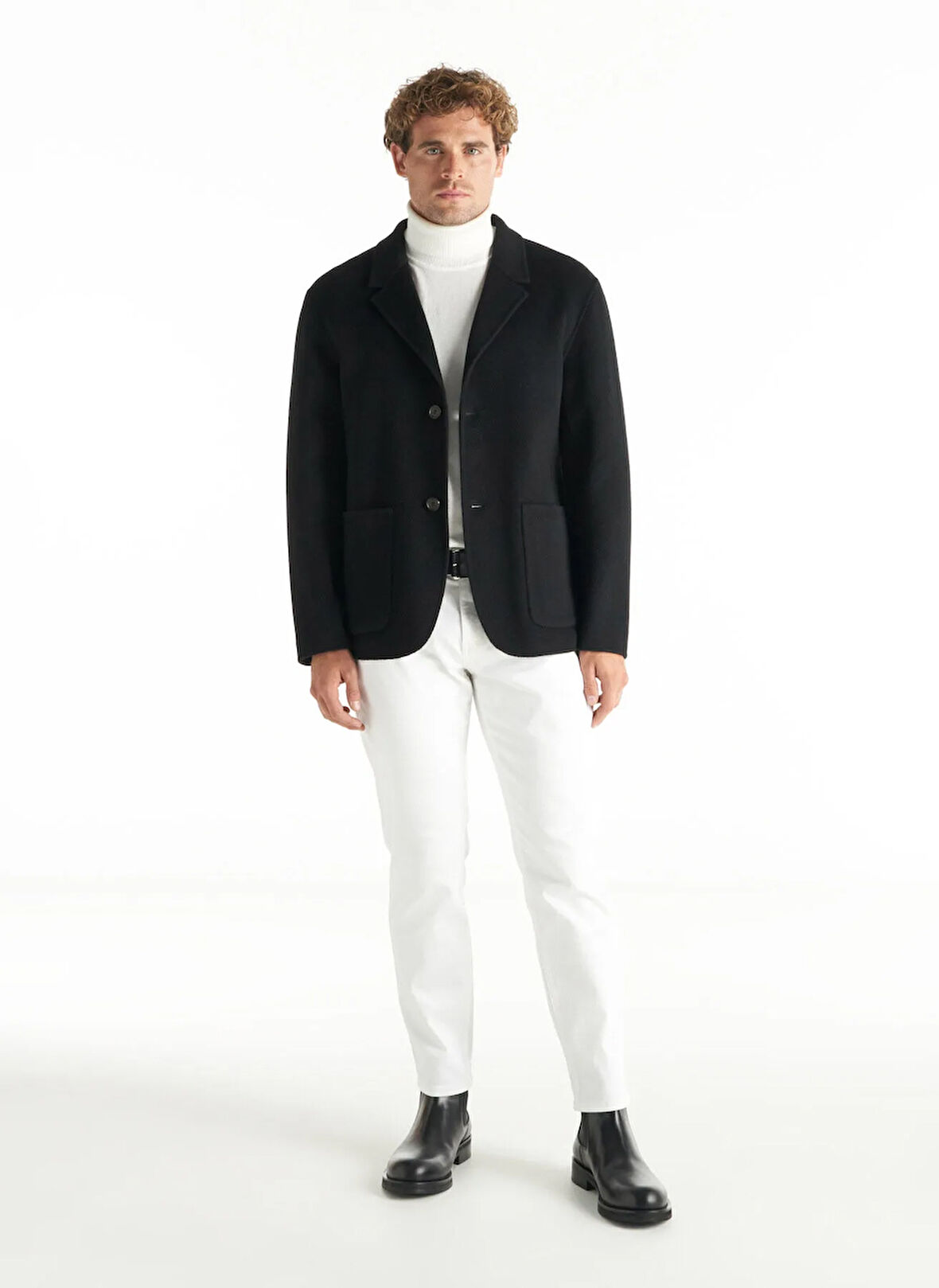 Ted Baker Rahat Siyah Erkek Düz Ceket TBMROW1110