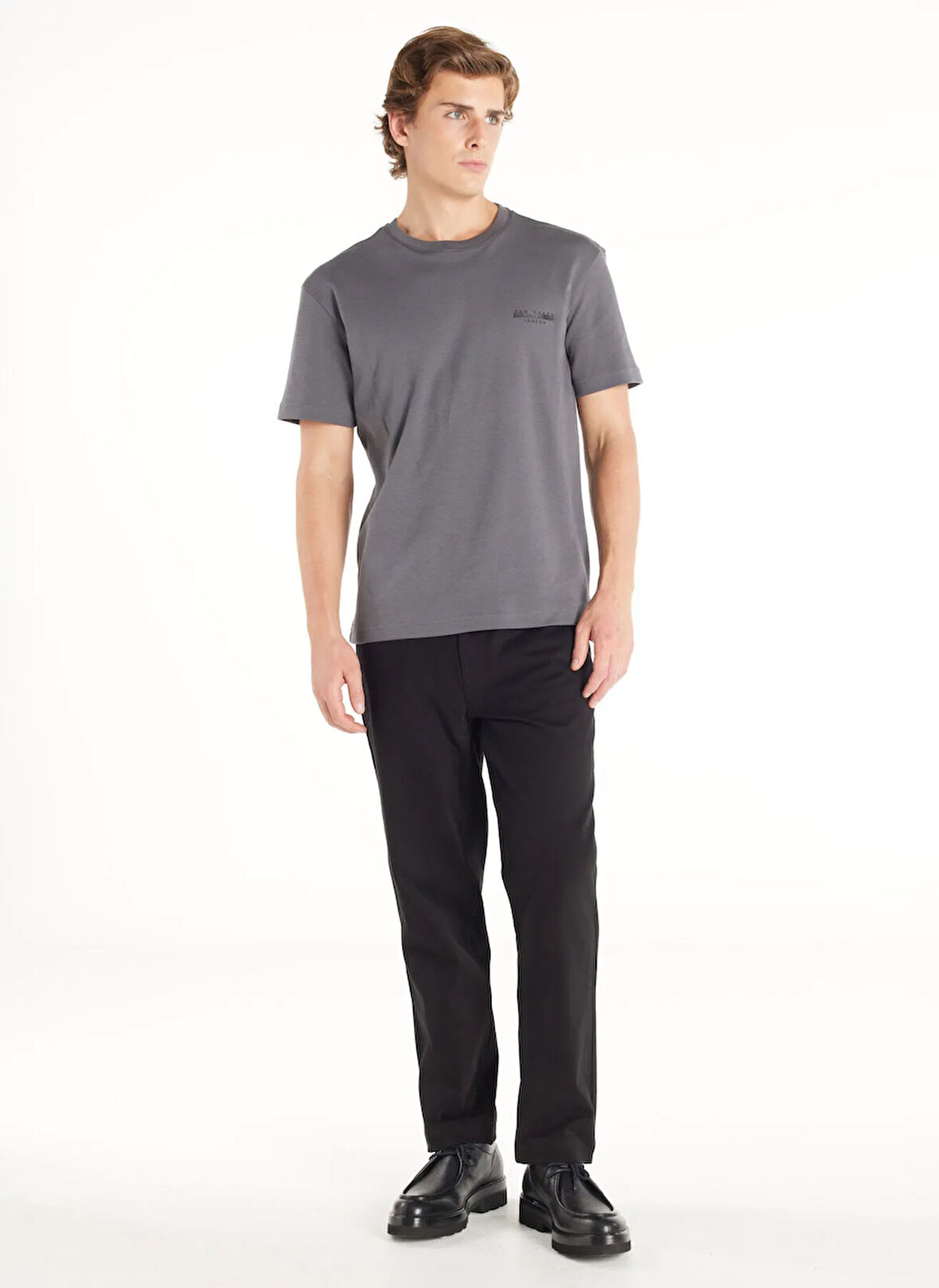 Ted Baker Normal Bel Slim Tapered Paça Tapered Fit Siyah Erkek Pantolon TBMRTR1019
