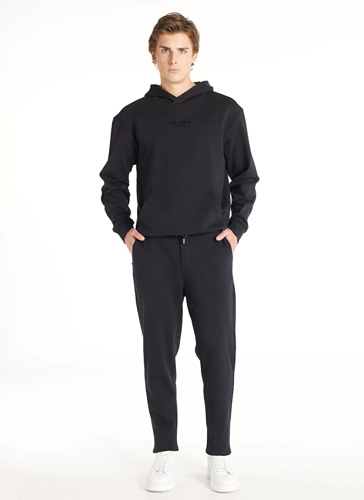 Ted Baker Lastikli Bel Rahat Siyah Erkek Eşofman Altı TBMRTR1101