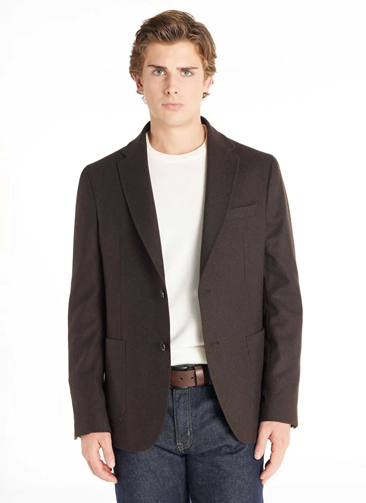 Ted Baker Standart Kahve Erkek Düz Ceket TBMRJC1019