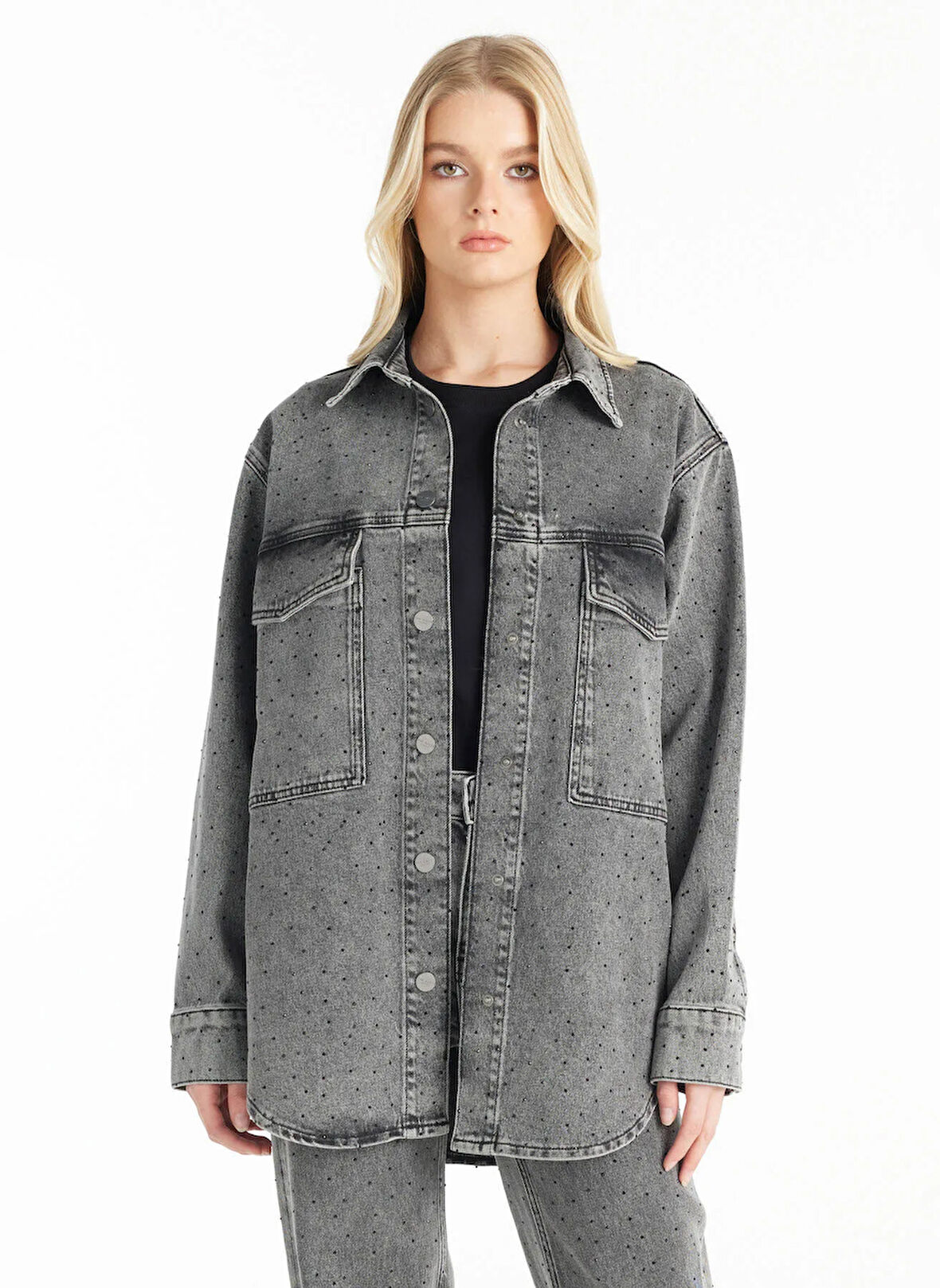 Ted Baker Standart Gri Kadın Ceket TBWRDN1013