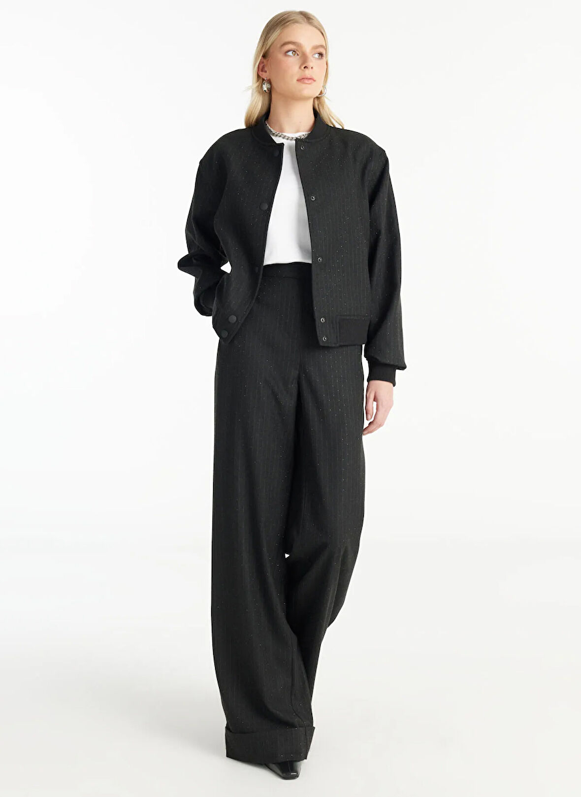 Ted Baker Normal Bel Rahat Antrasit Kadın Pantolon TBWRTR1013-2